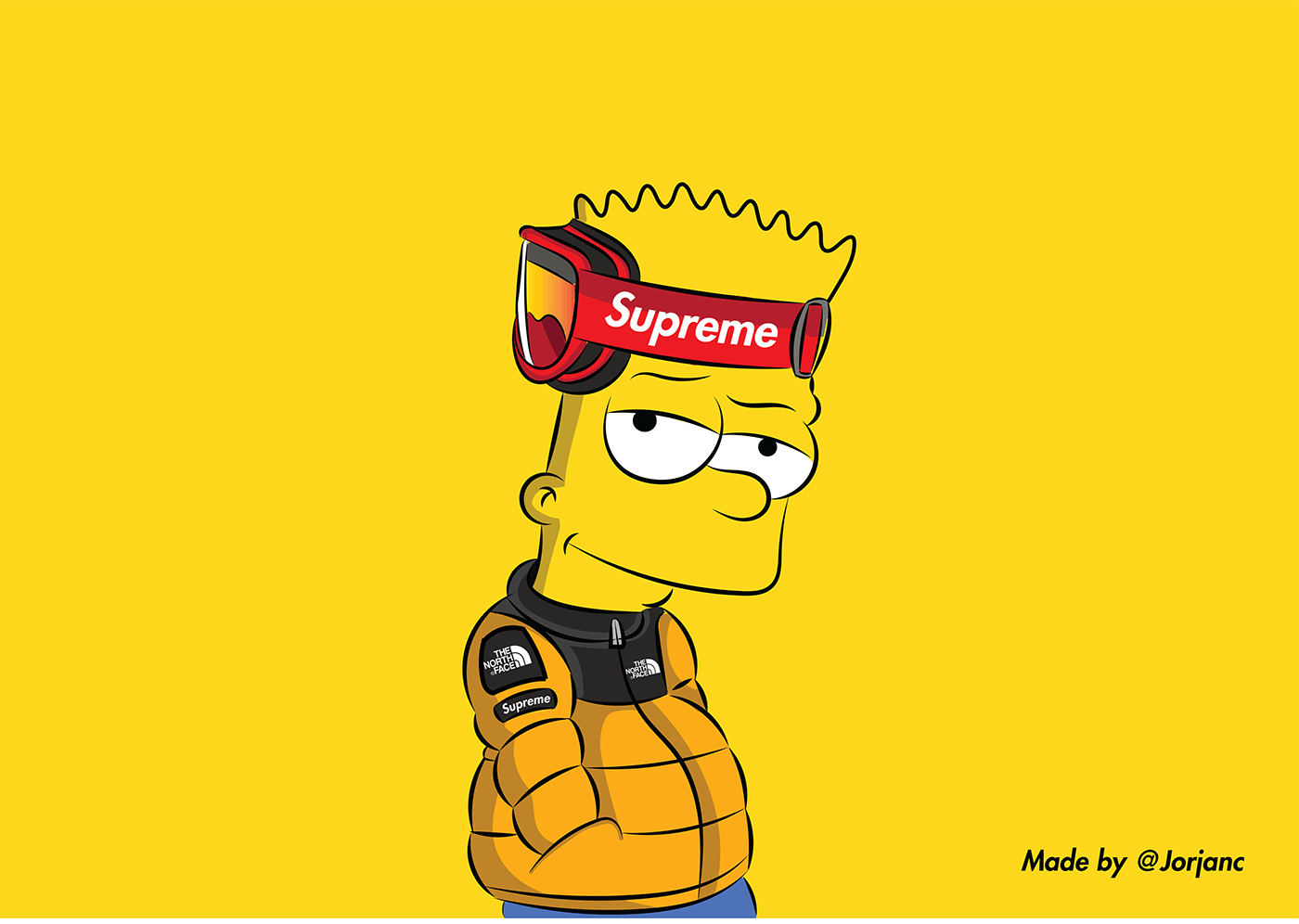 1400x1000 Cool Bart Simpson Supreme Wallpaper Free Cool Bart Simpson Supreme Background, Desktop