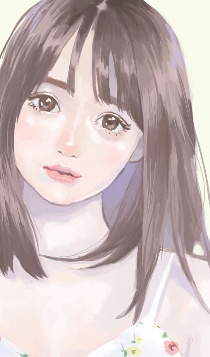 720x1220 Illustration girl, art, art girl, background, beautiful, Phone