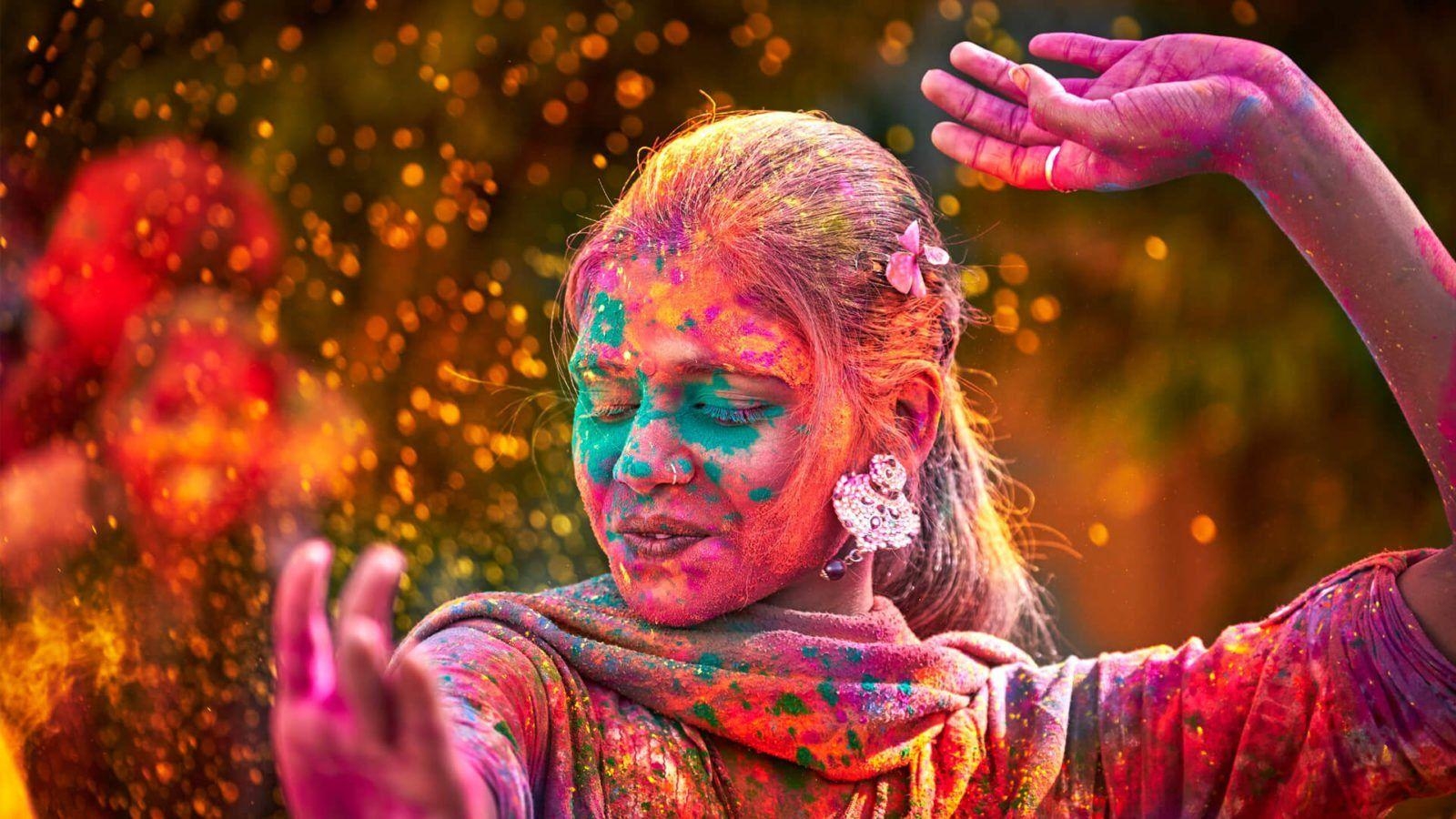 1600x900 India Holi Wallpaper Free India Holi Background, Desktop