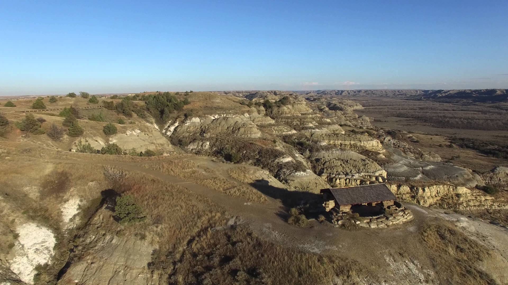 1920x1080 Theodore Roosevelt National Park North Drone view, Desktop