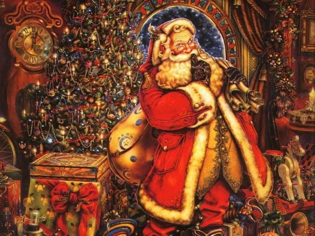 1030x770 christmas wallpaper santa 2017, Desktop