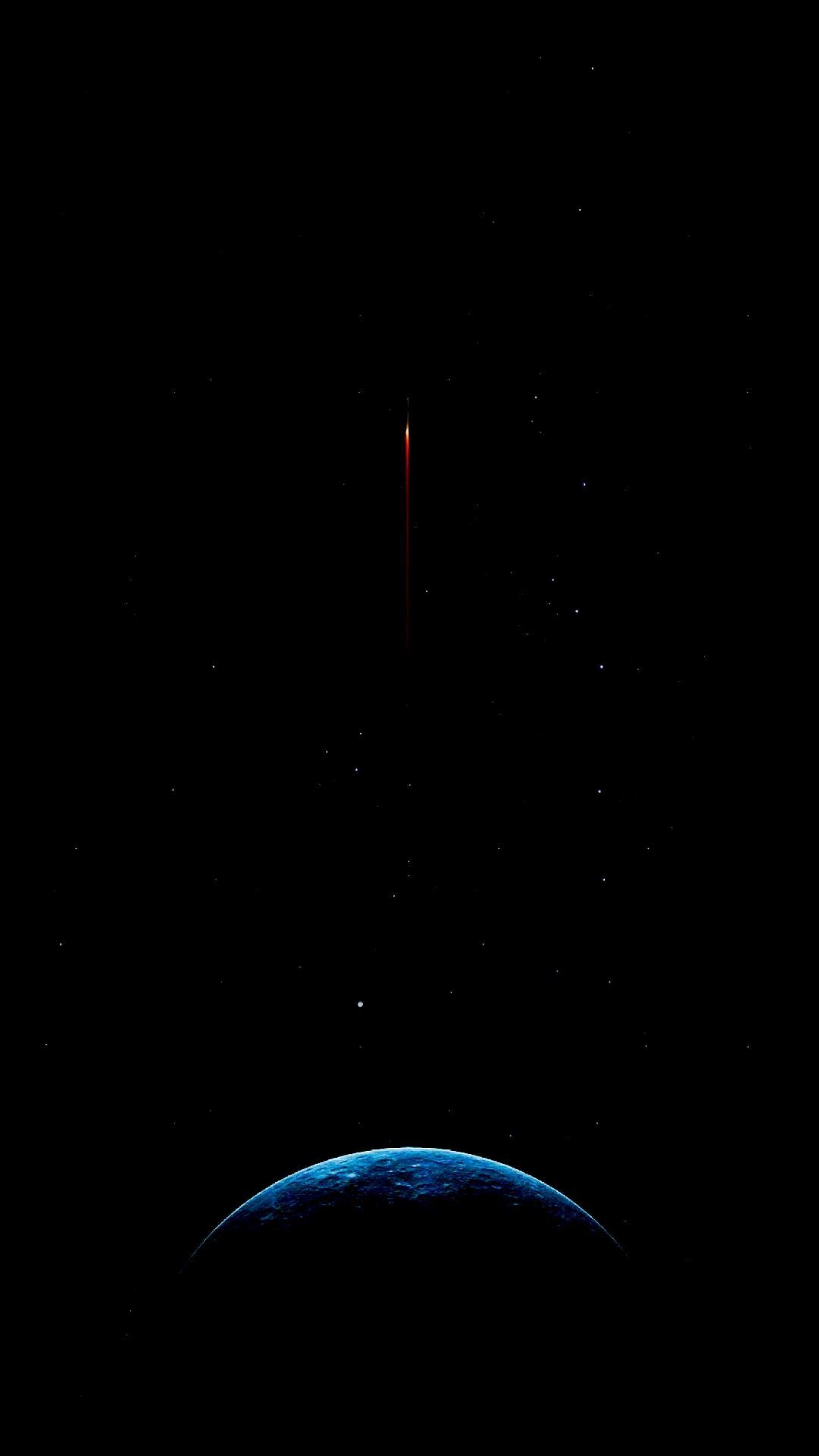 2160x3840 Amoled Dark Black Space Earth 4K Phone Wallpaper, Phone