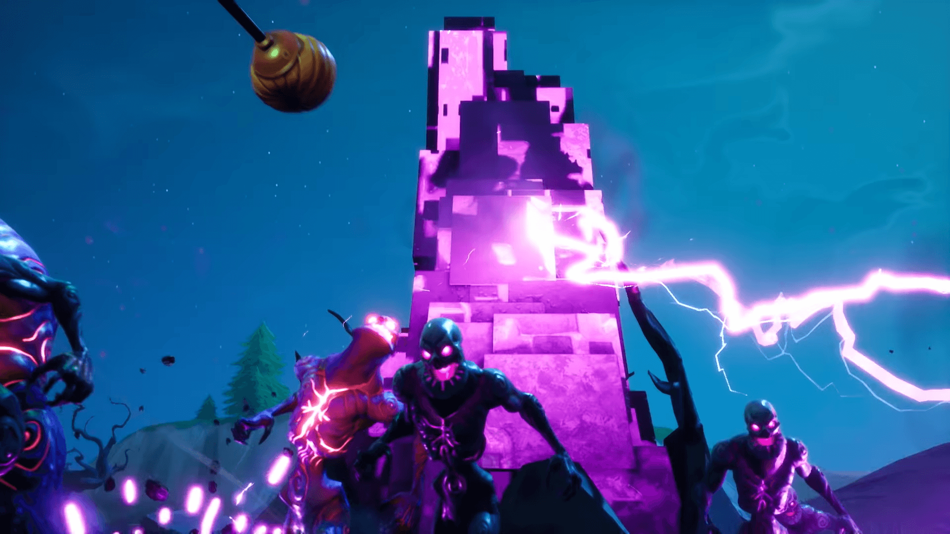 1920x1080 You can sneak past Cube Monsters on Fortnite: Battle Royale. Dot, Desktop