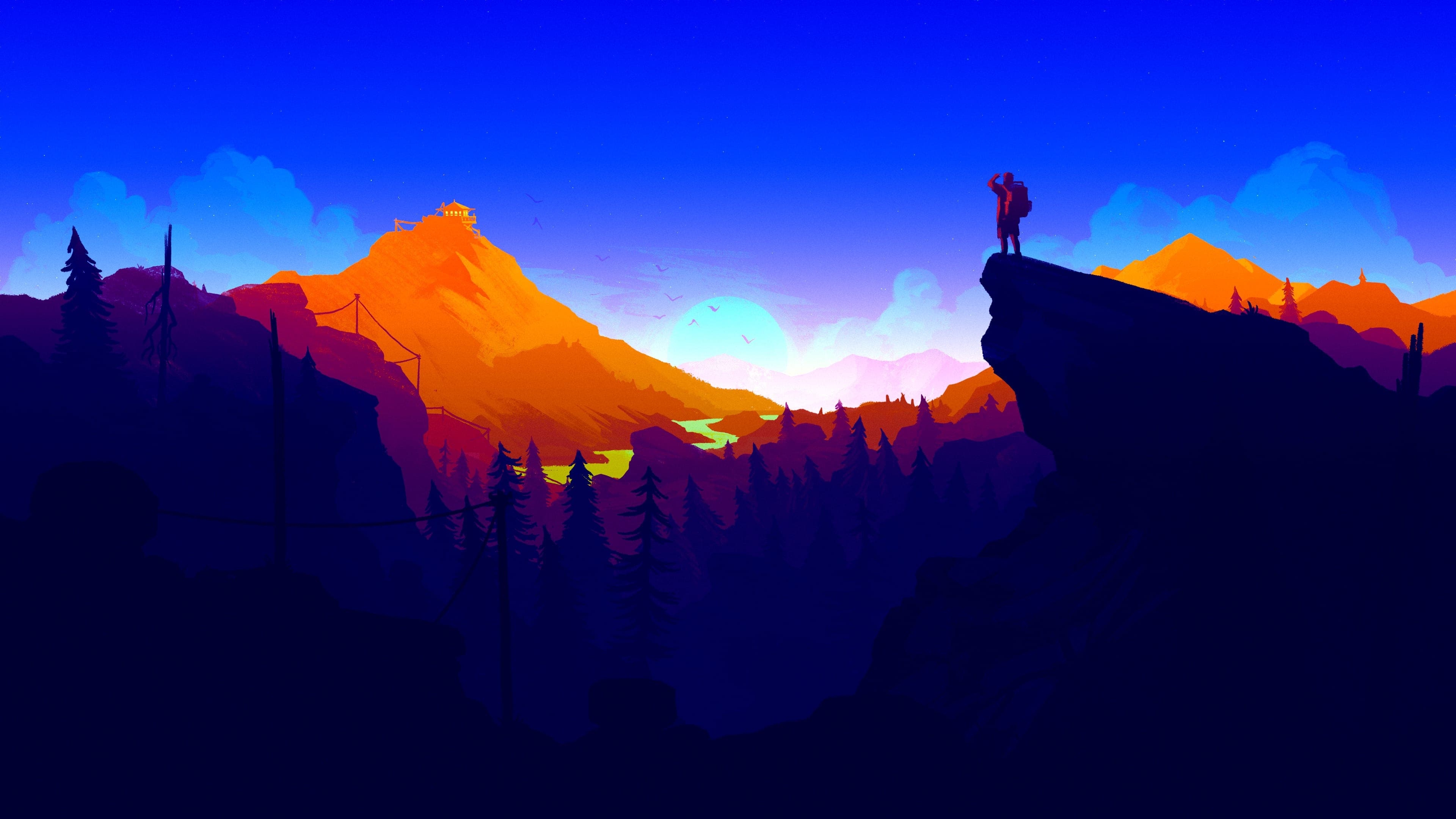 3840x2160 Firewatch HD Wallpaper and Background Image, Desktop