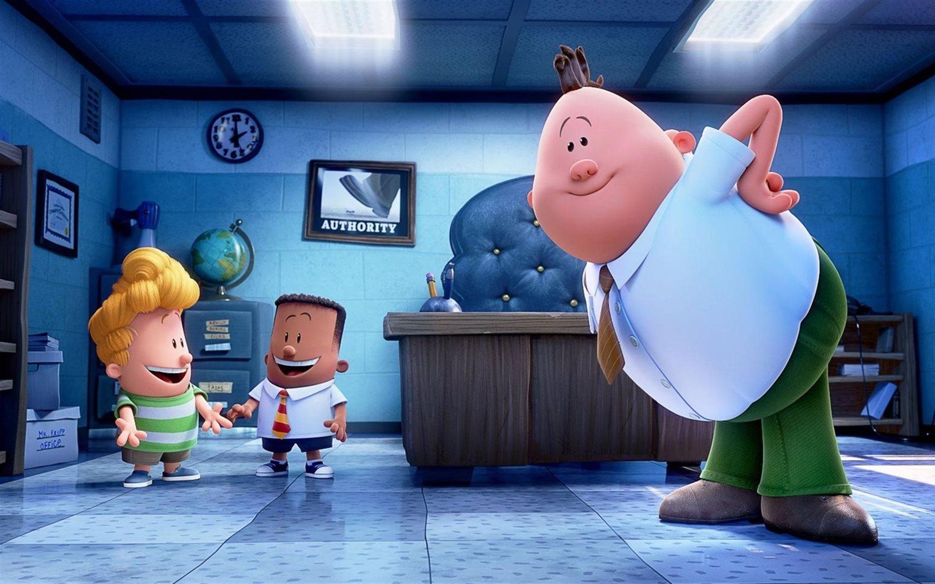 1920x1200 Download wallpaper Captain Underpants, poster, 2017 movie, 3D, Desktop