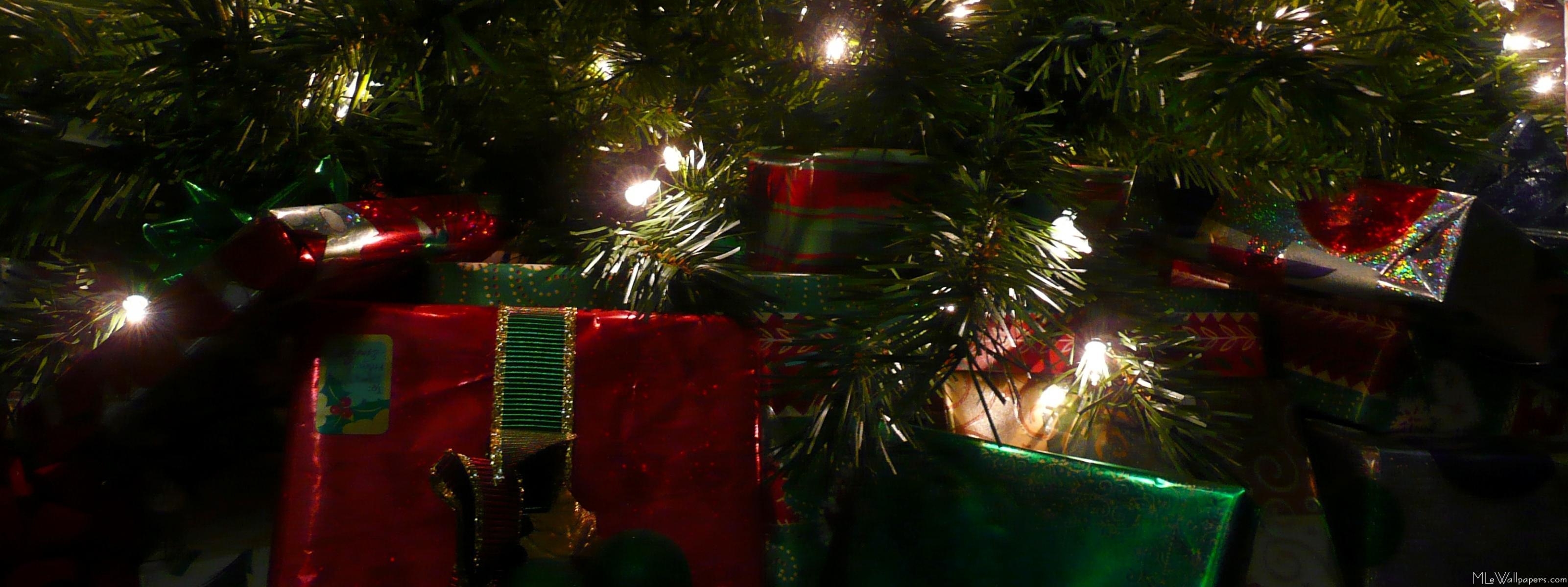 3210x1200 Dual Screen Christmas Background, Dual Screen