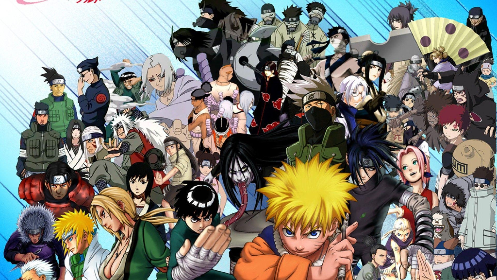 1920x1080 All Characters Naruto HD Wallpaper. Anime, Naruto shippuden characters, Naruto characters, Desktop