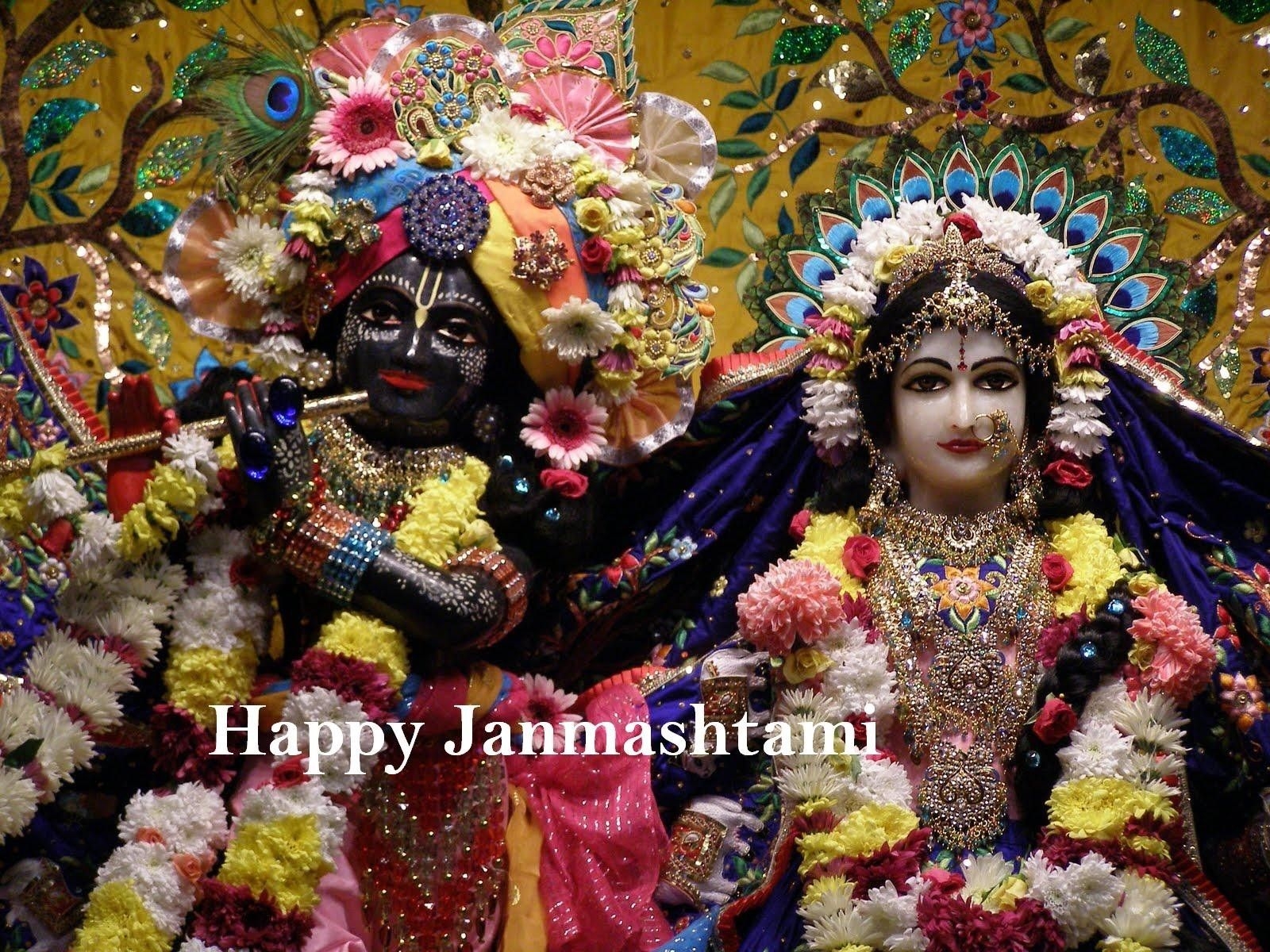 1600x1200 Happy Janmashtami Radhe Krishna, Desktop