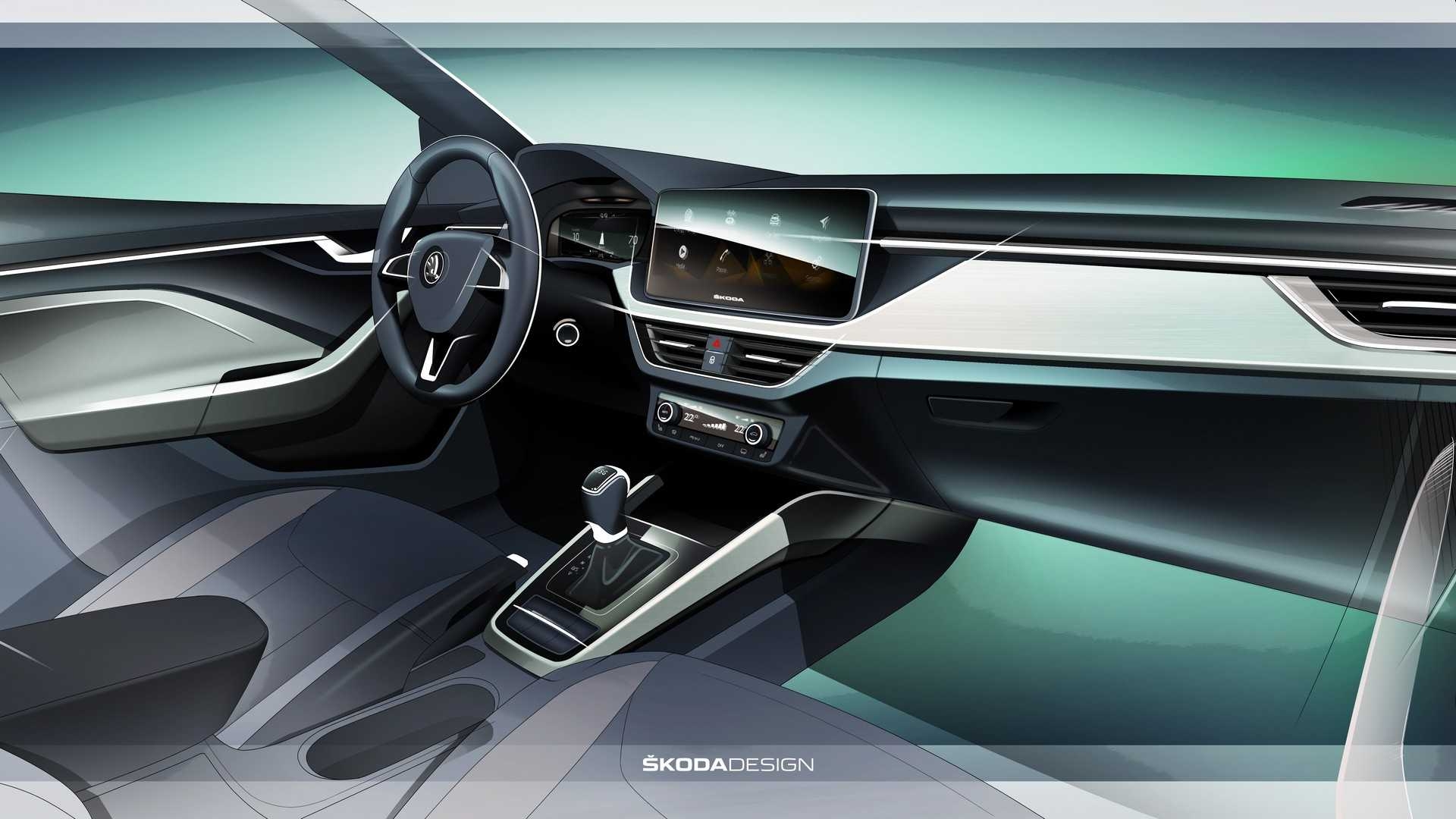 1920x1080 Skoda Scala Interior Teased Ahead Of December 6 Full Reveal, Desktop