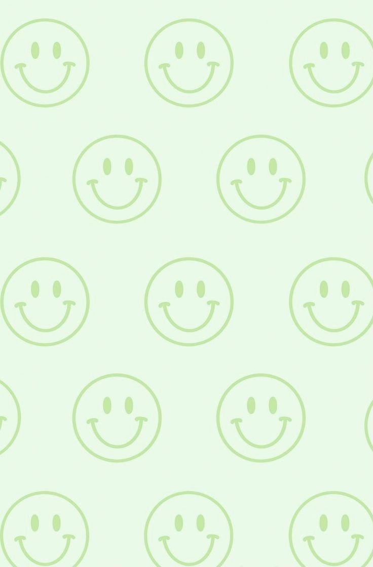 740x1120 Light green smiley face wallpaper, Phone