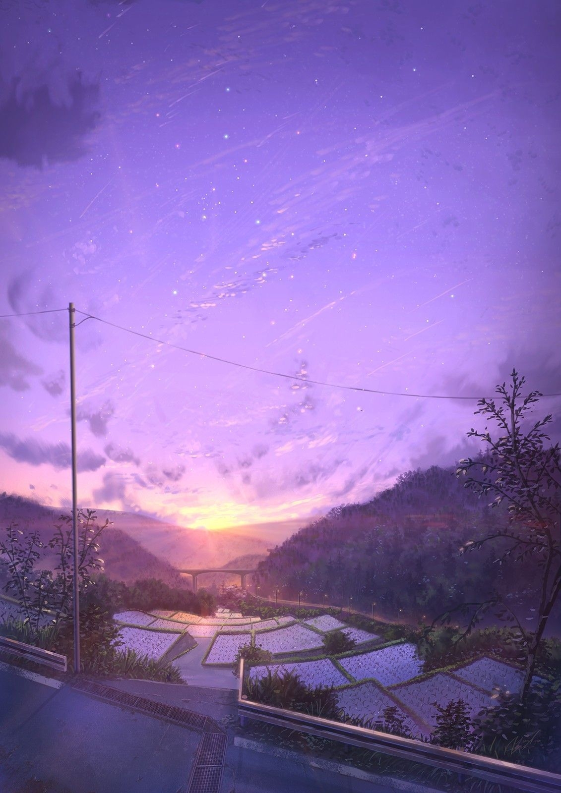 1140x1600 Aesthetic Background Anime, Phone