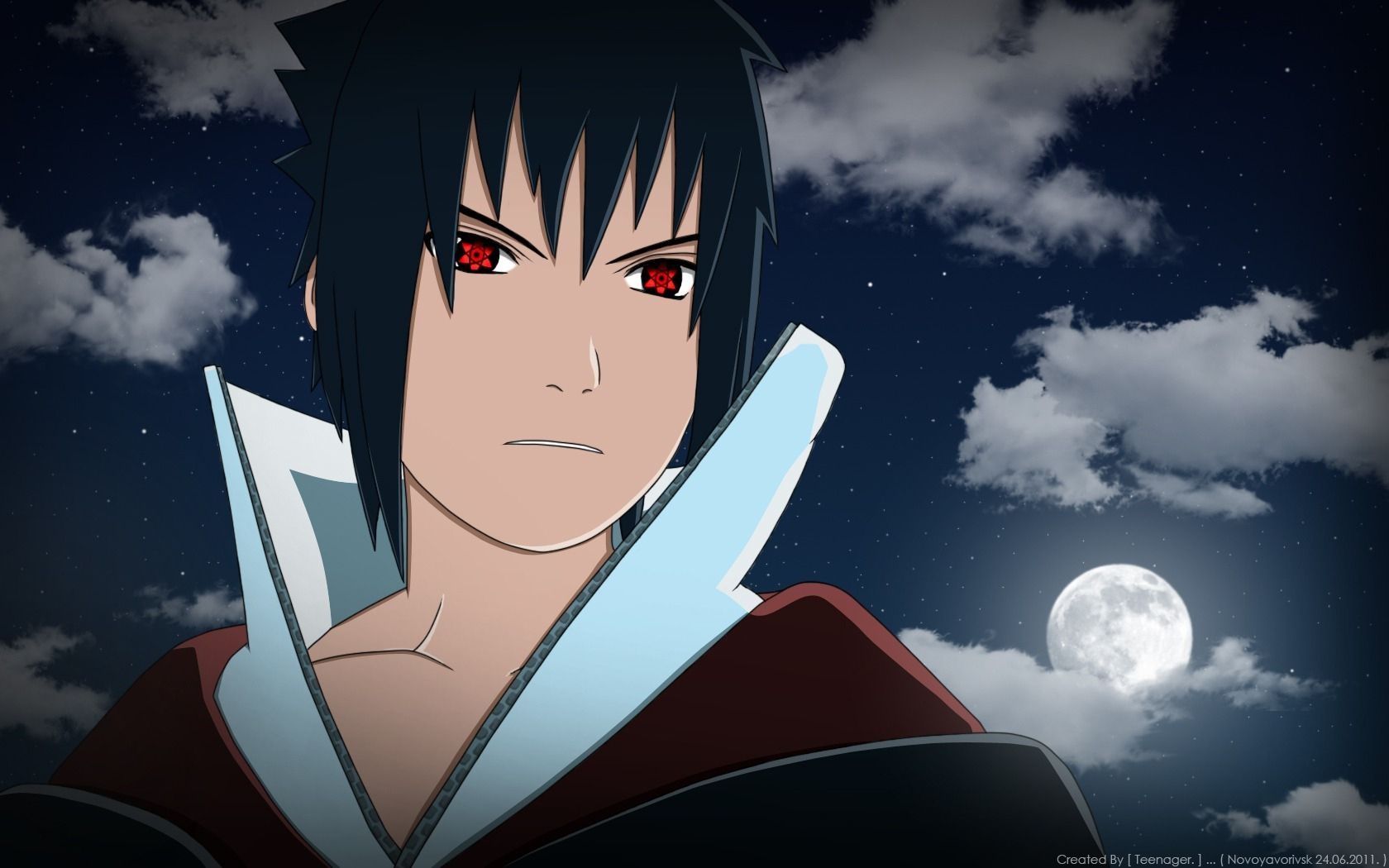 1680x1050 angry anime Sasuke, Desktop
