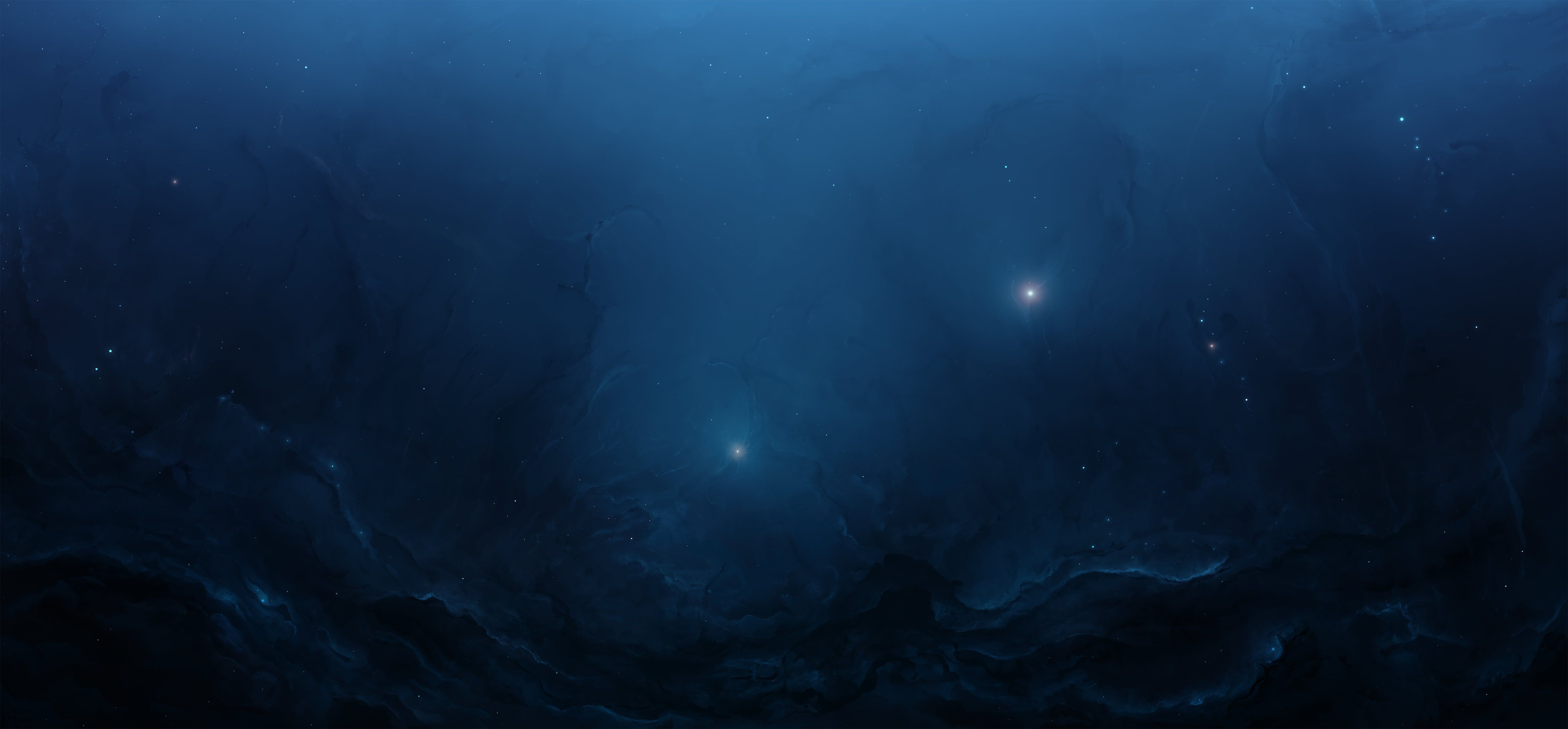 6200x2880 space #blue #stars #universe #ultrawide, Dual Screen