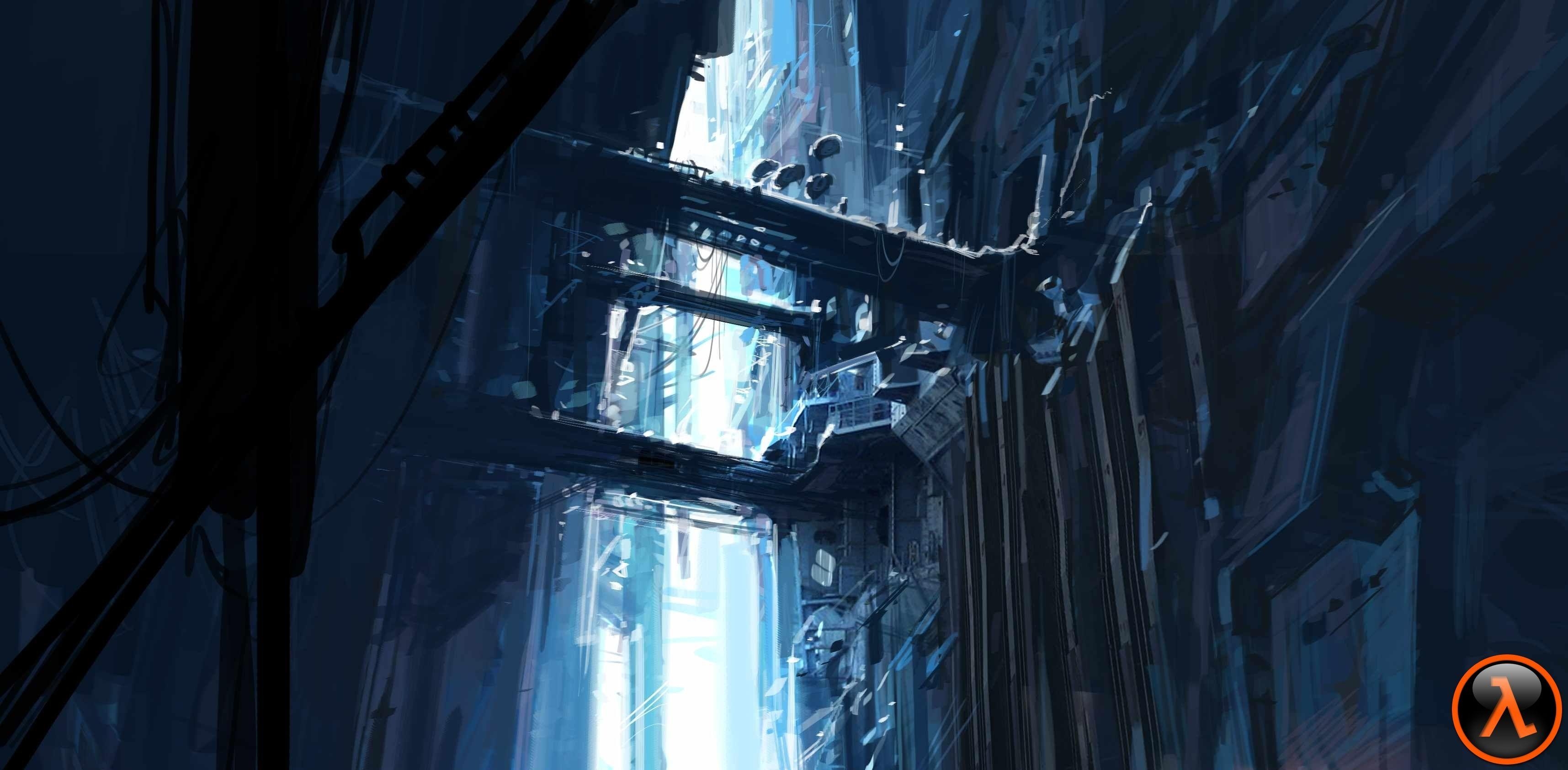 3440x1690 Games Background In High Quality: Half Life HD, Dual Screen