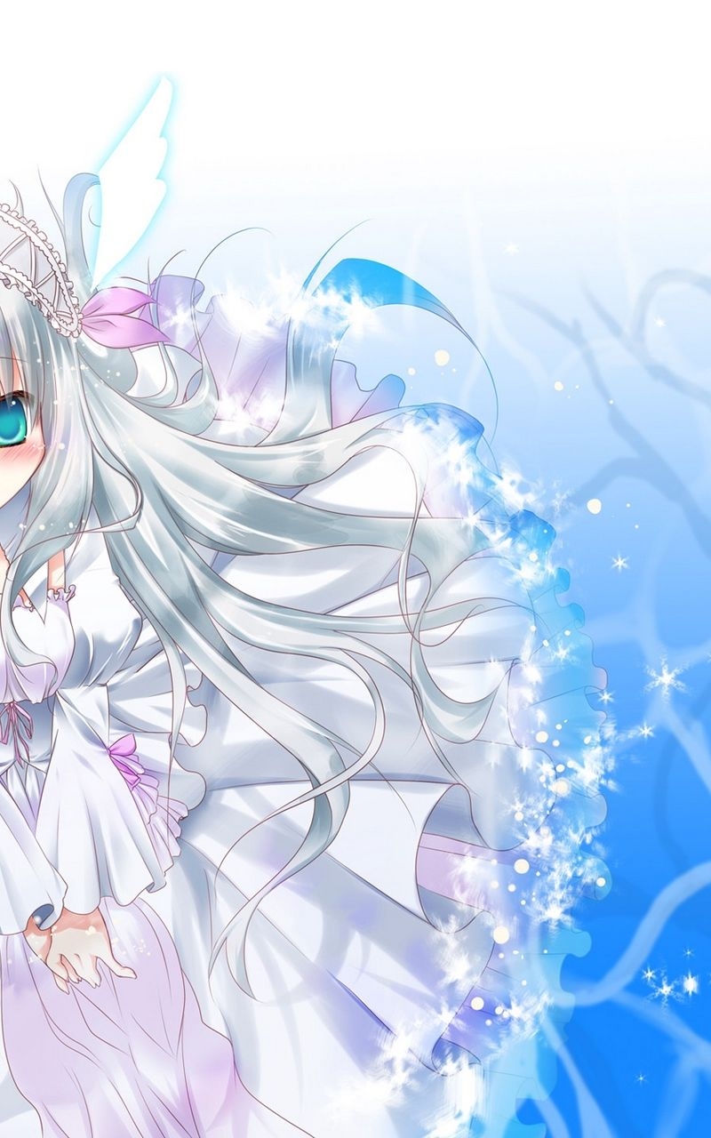 800x1280 Wallpaper Anime, Girl, Cute, Embarrassment, Air Anime Girl, Phone