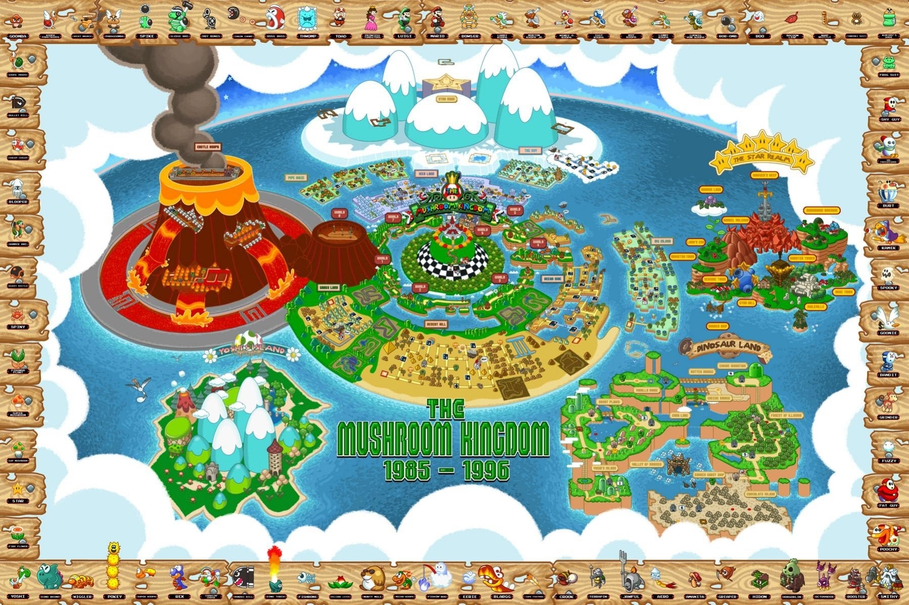 1800x1200 Awesome Mushroom Kingdom Wallpaper, Desktop