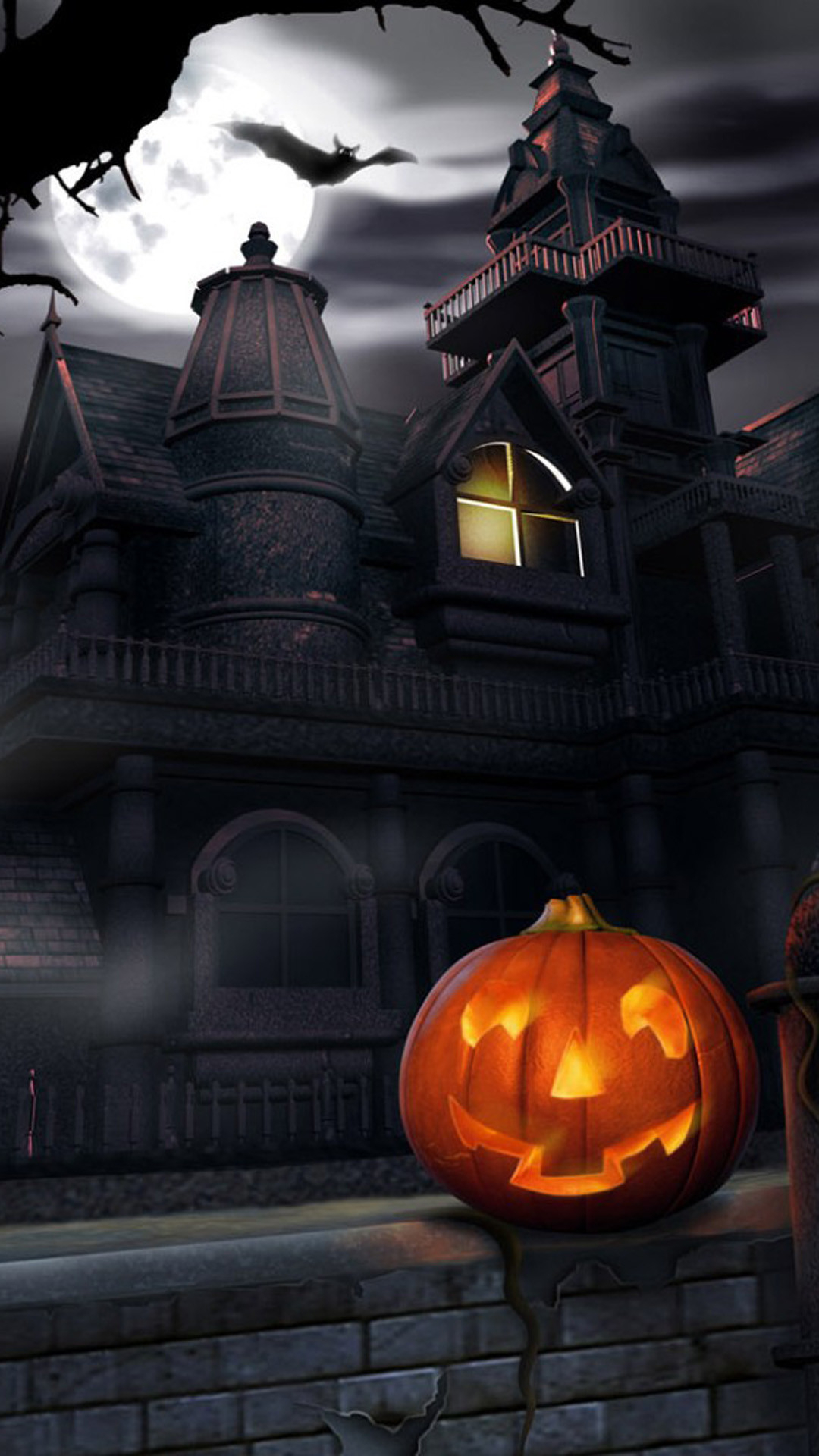 1080x1920 Live Halloween Wallpaper for iPhone, Phone