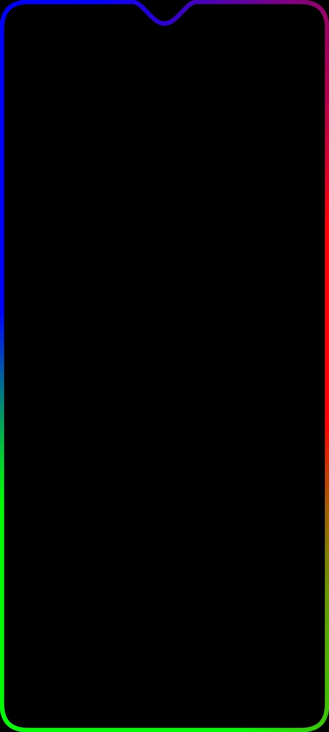 1080x2400 Here's a border light wallpaper for those who are interested, Phone