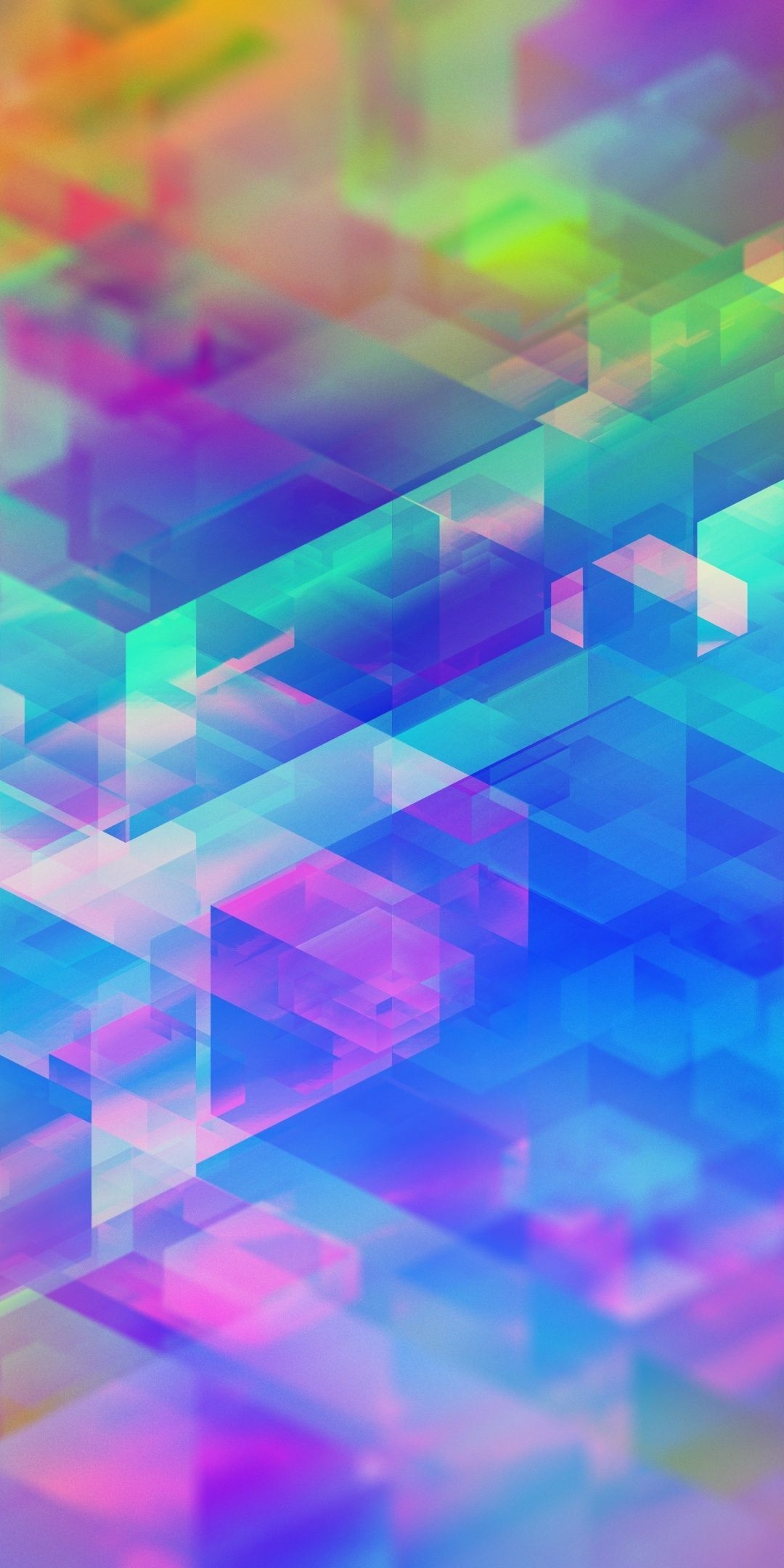 1080x2160 Rainbow Geometric Wallpaper Free Rainbow Geometric Background, Phone
