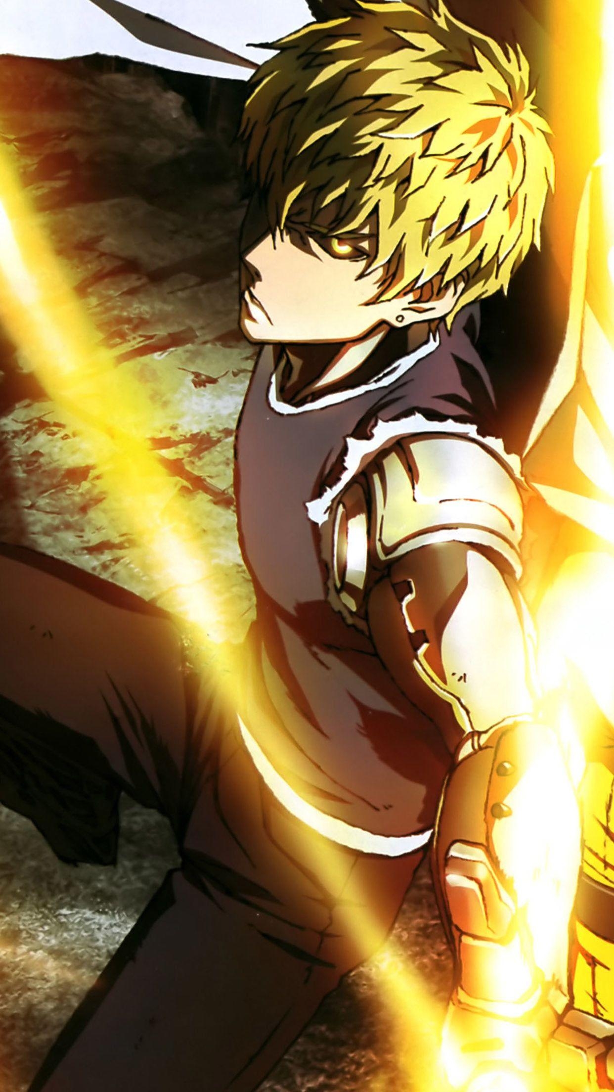 1250x2210 One punch man genos super iphone HD wallpaper background. One punch man anime, One punch man manga, One punch man, Phone