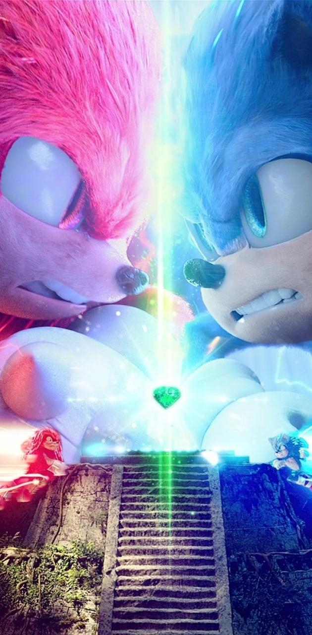 630x1280 Sonic vs Knuckles wallpaper, Phone