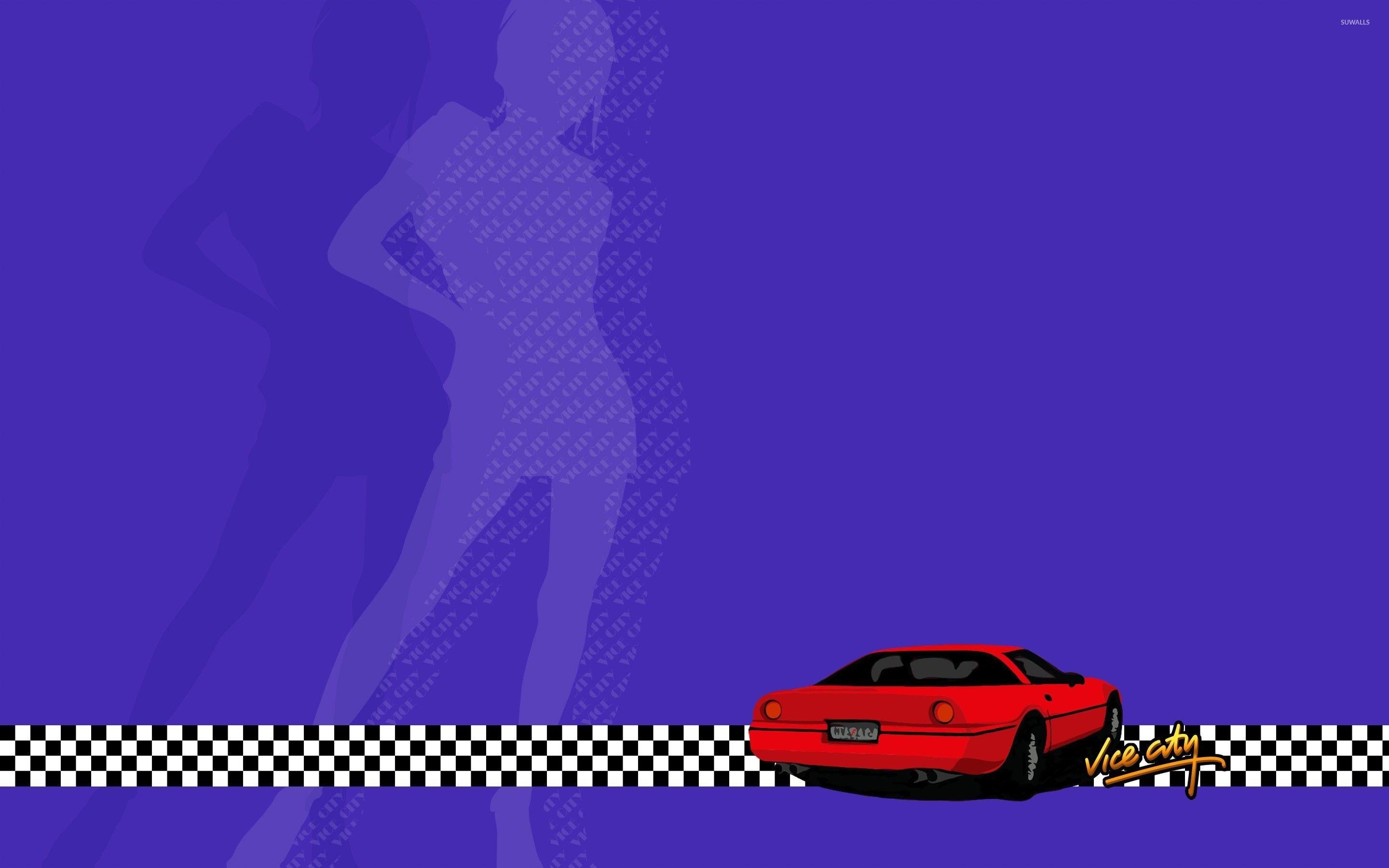 2880x1800 Red car in Grand Theft Auto: Vice City wallpaper wallpaper, Desktop