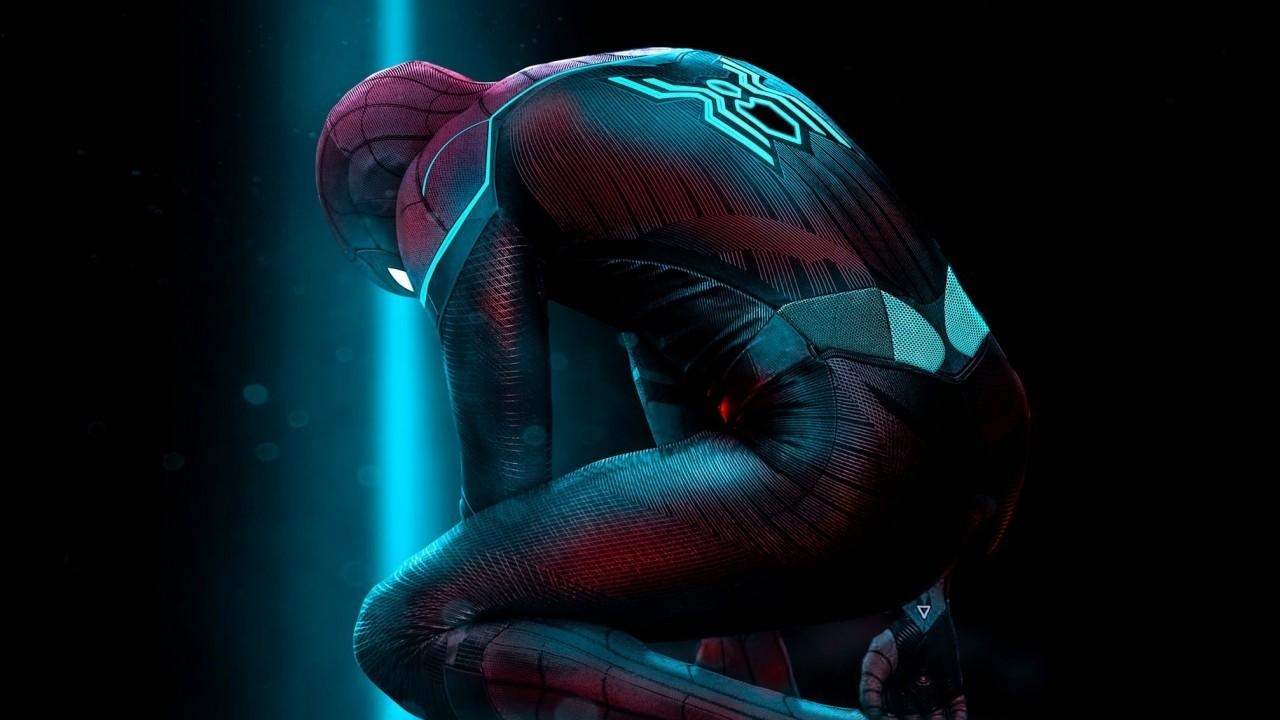 1280x720 Download  Spider Man: Far From Home, Bodysuit, Tom Holland, Desktop