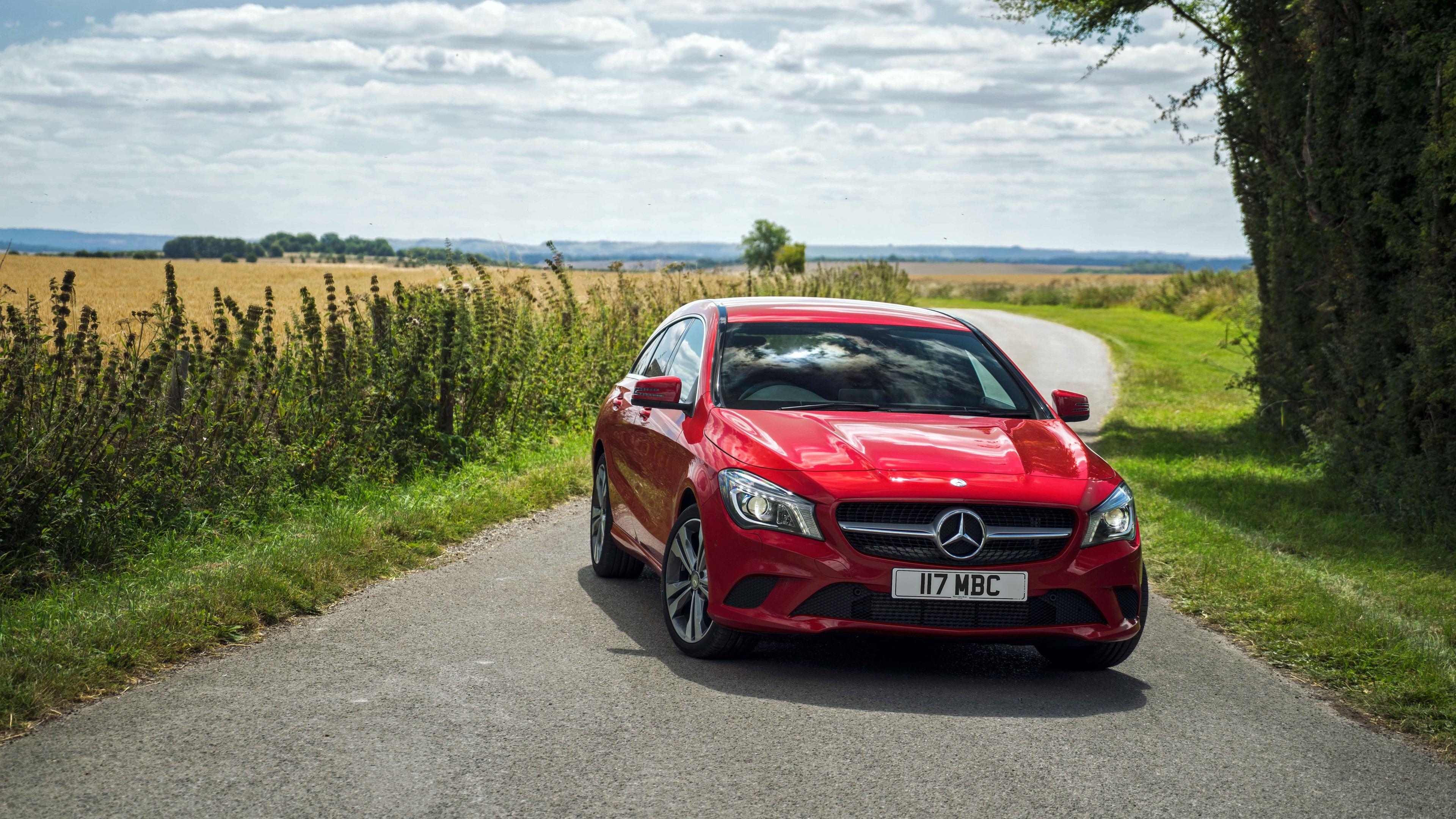 3840x2160 Download Wallpaper  Mercedes Benz, Cla Class, X Red 4k, Desktop