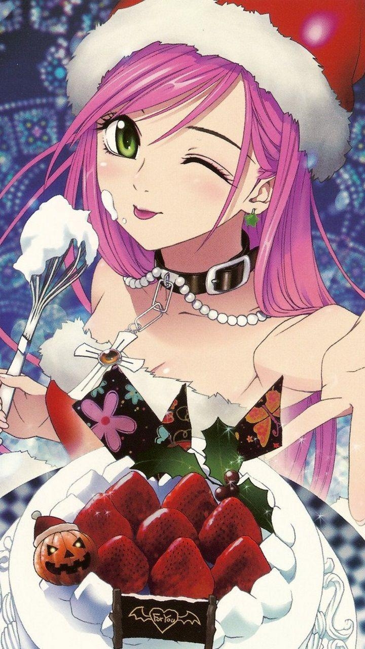 720x1280 Christmas 2016 anime Rosario to Vampire.Motorola Droid Razr HD, Phone