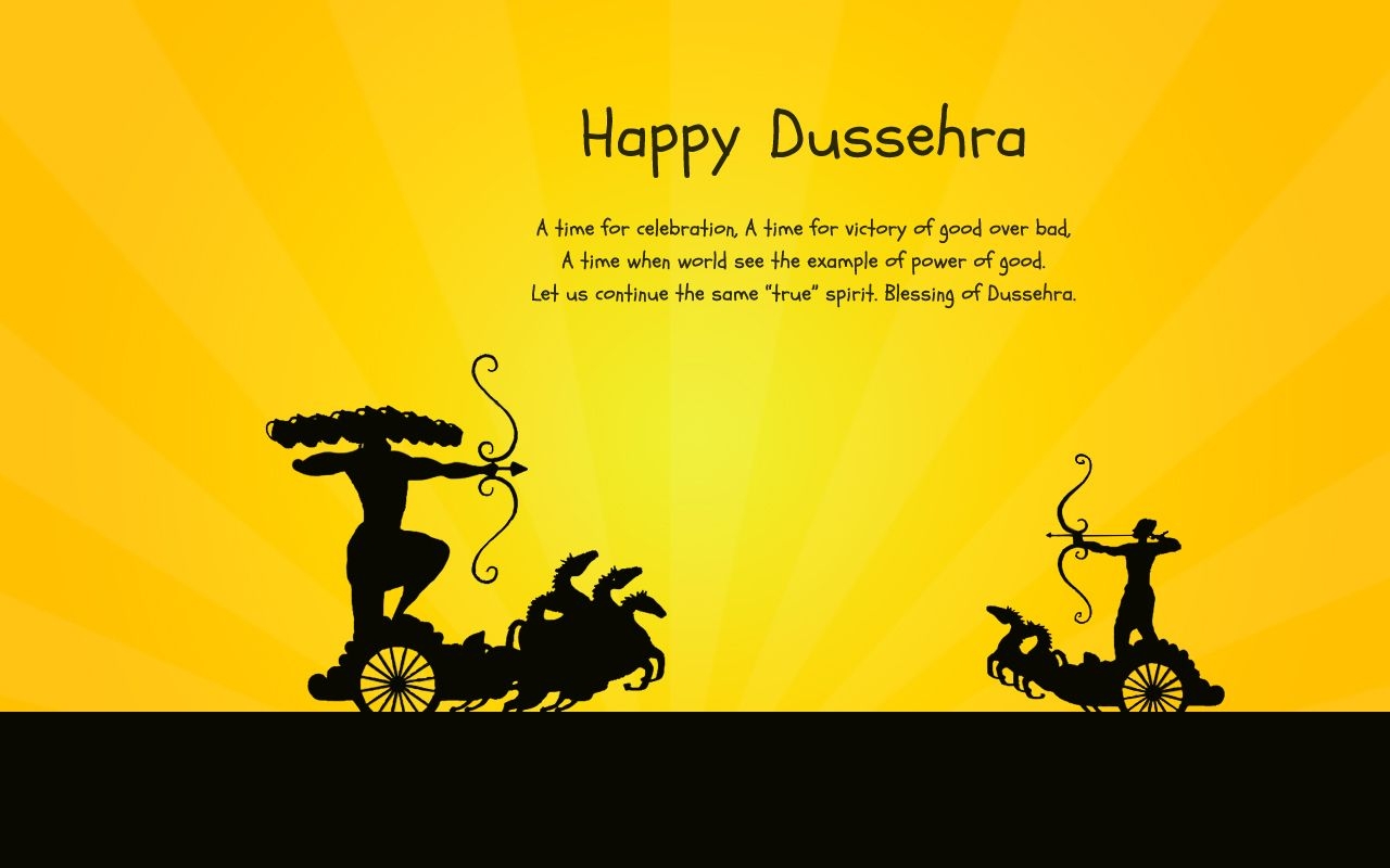 1280x800 Happ Dussehra Facebook messages, Whatsapp greetings and texts: Happy Dasara Image, Greetings Wishes, SMS 2017, Desktop