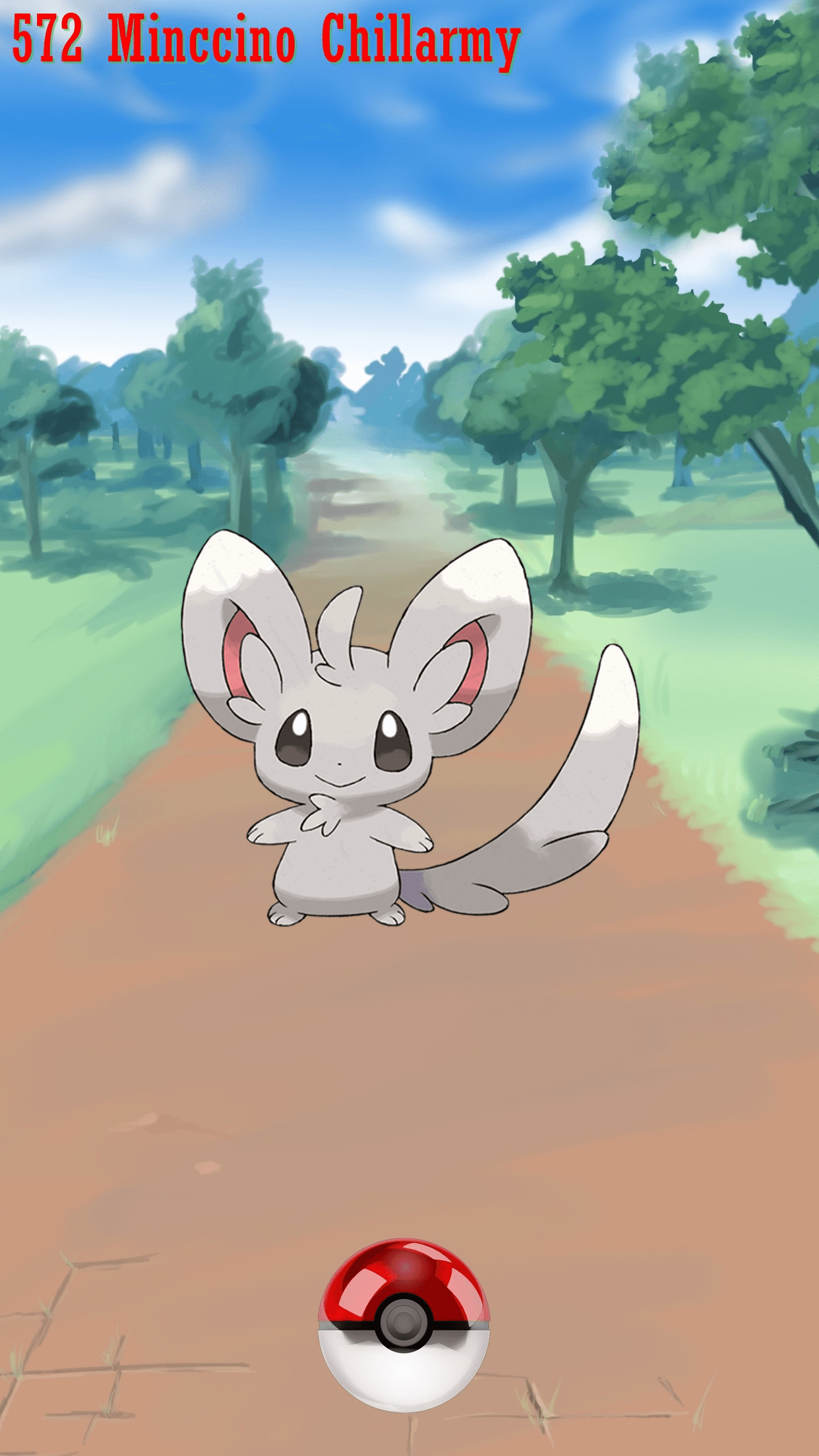 1250x2210 Street Pokeball Minccino Chillarmy, Phone