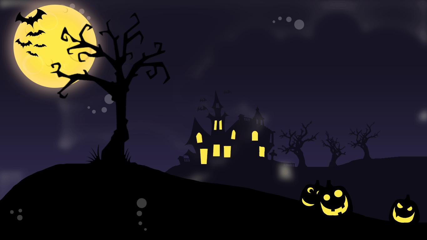 1370x770 Spooky Wallpaper For Halloween, Desktop