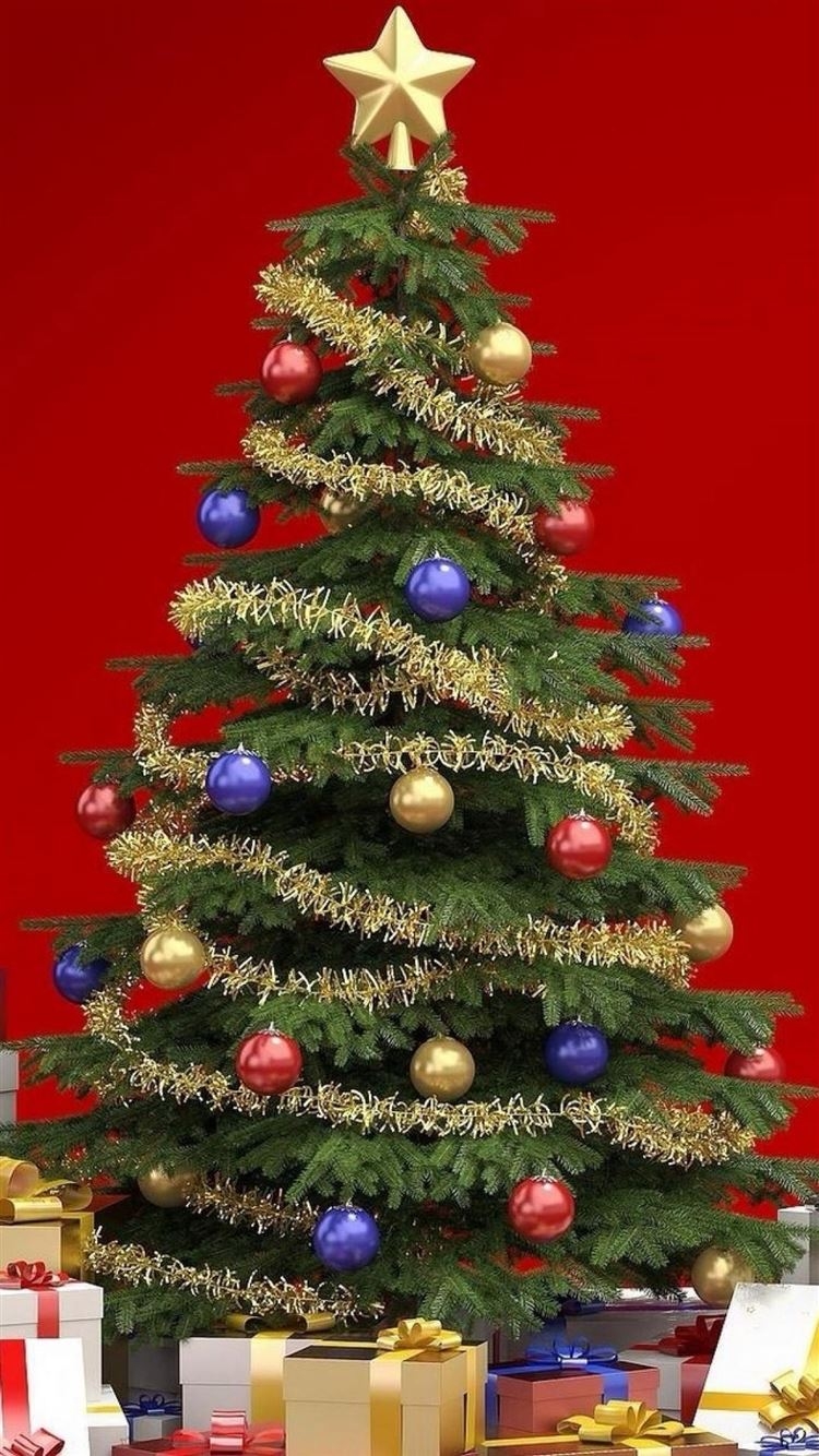 750x1340 Presents Around Christmas Tree iPhone 8 Wallpaper Free Download, Phone