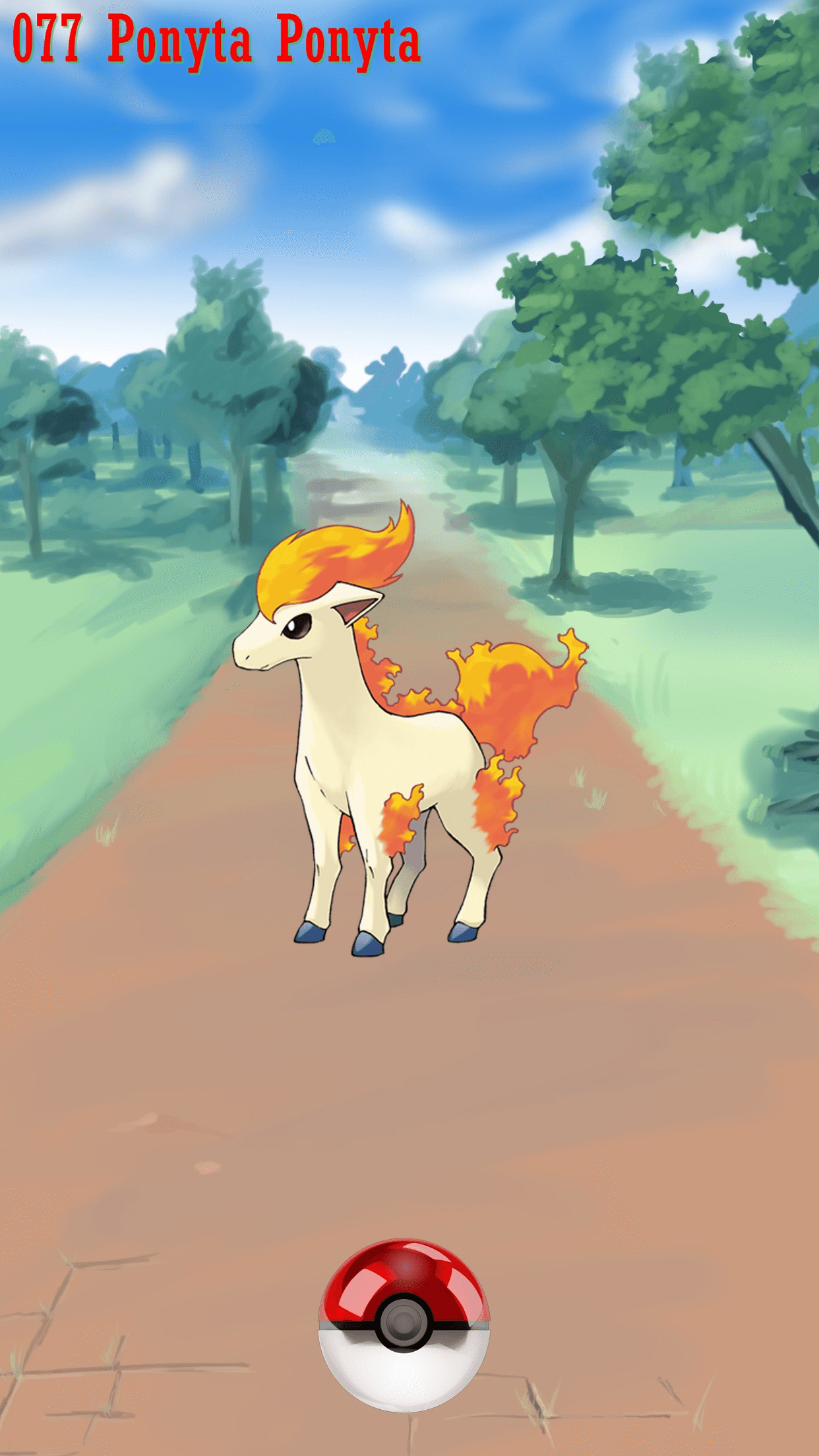 1250x2210 Street Pokeball Ponyta Ponyta, Phone