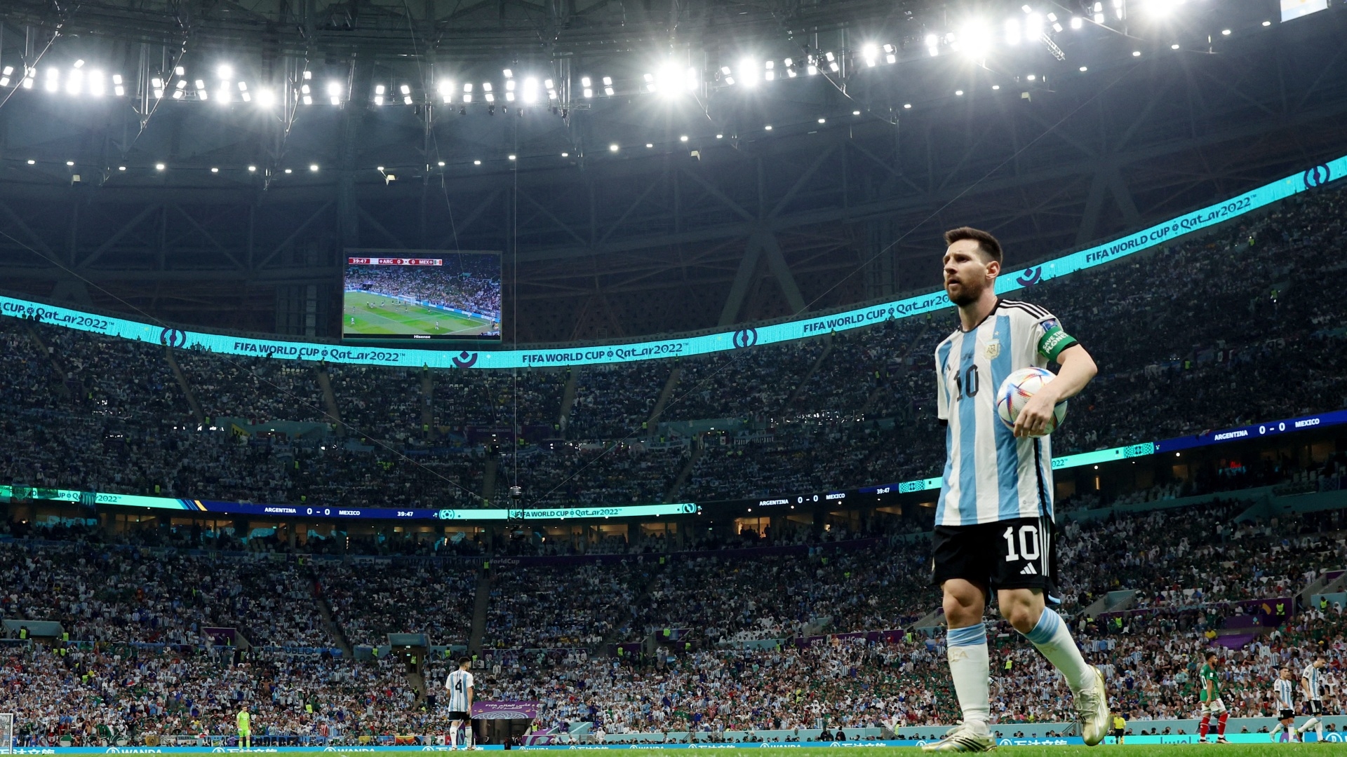 1920x1080 Photos: Messi magic guides relieved Argentina past Mexico. In Picture News, Desktop