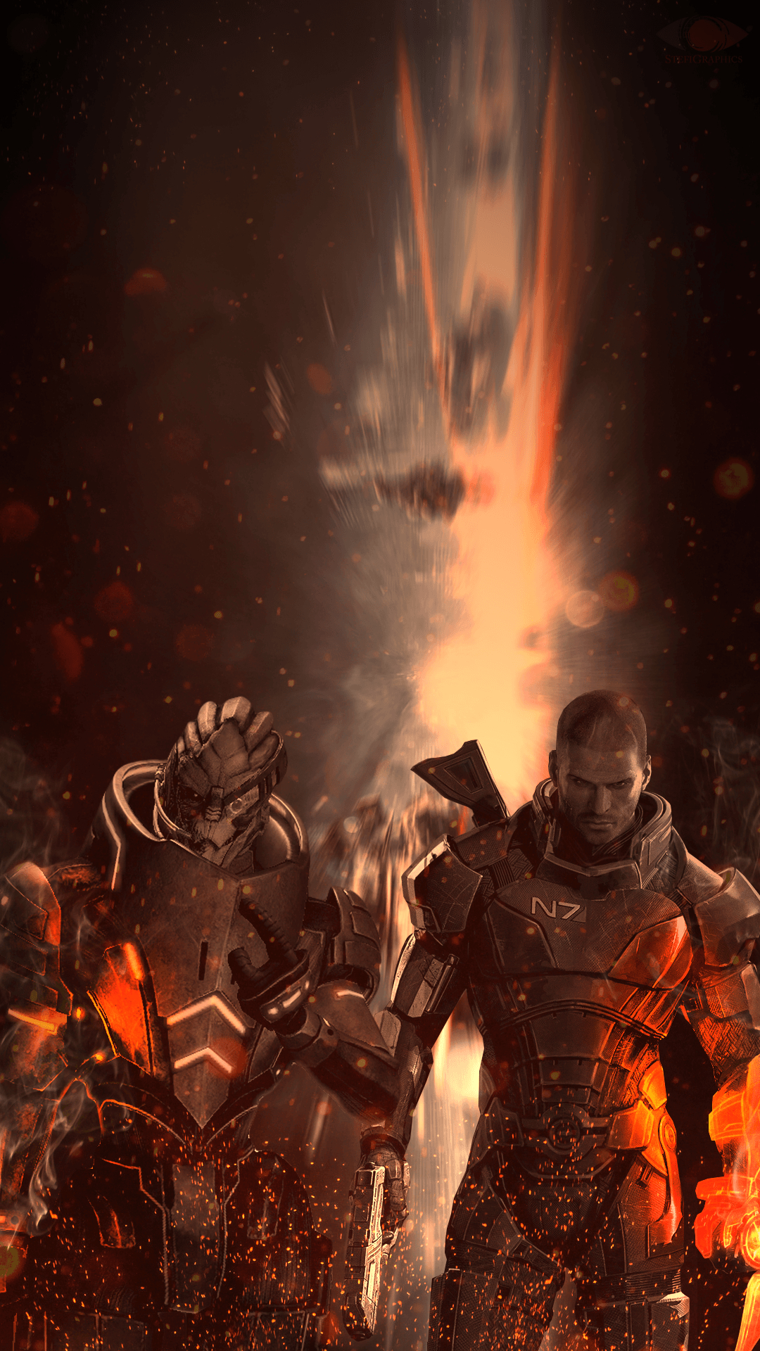 1080x1920 Mass Effect Phone Wallpaper, Phone