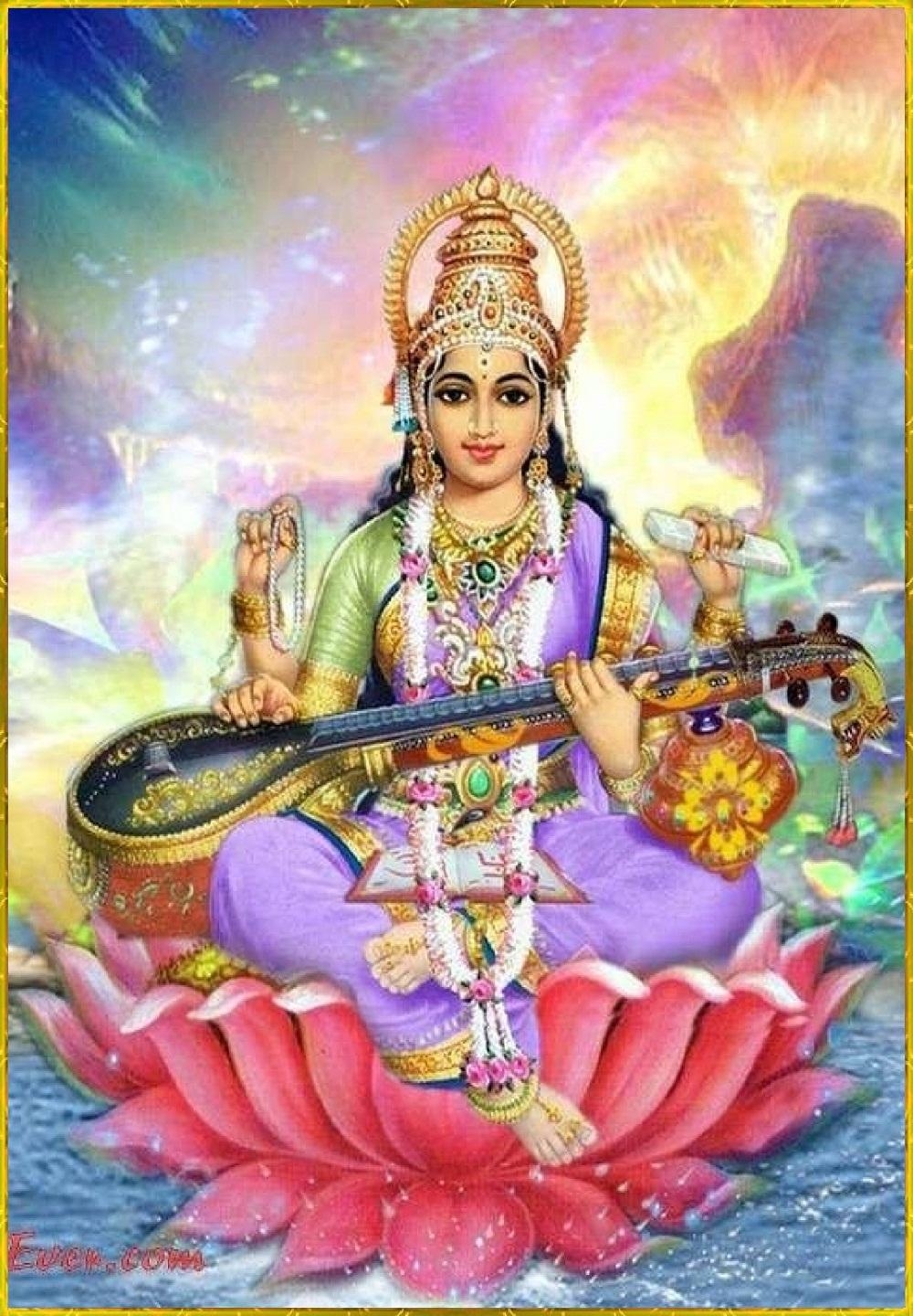 1000x1440 Beautiful Saraswati Maa Photo 1, Phone