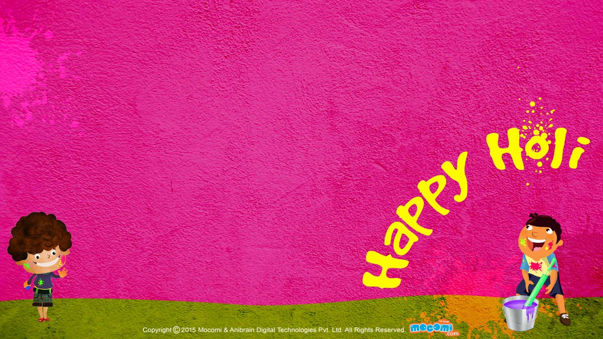 1920x1080 Happy Holi Wallpaper for kids, Desktop