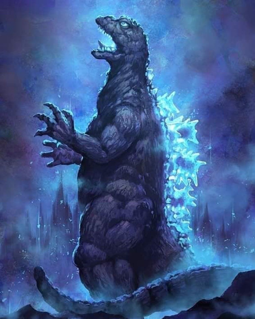 1040x1300 unite_godzilla_fans__ on Instagram: “Godzilla King Of The Monsters Showa inspired poster. Credit to the artist.. Godzilla comics, Kaiju art, Godzilla wallpaper, Phone