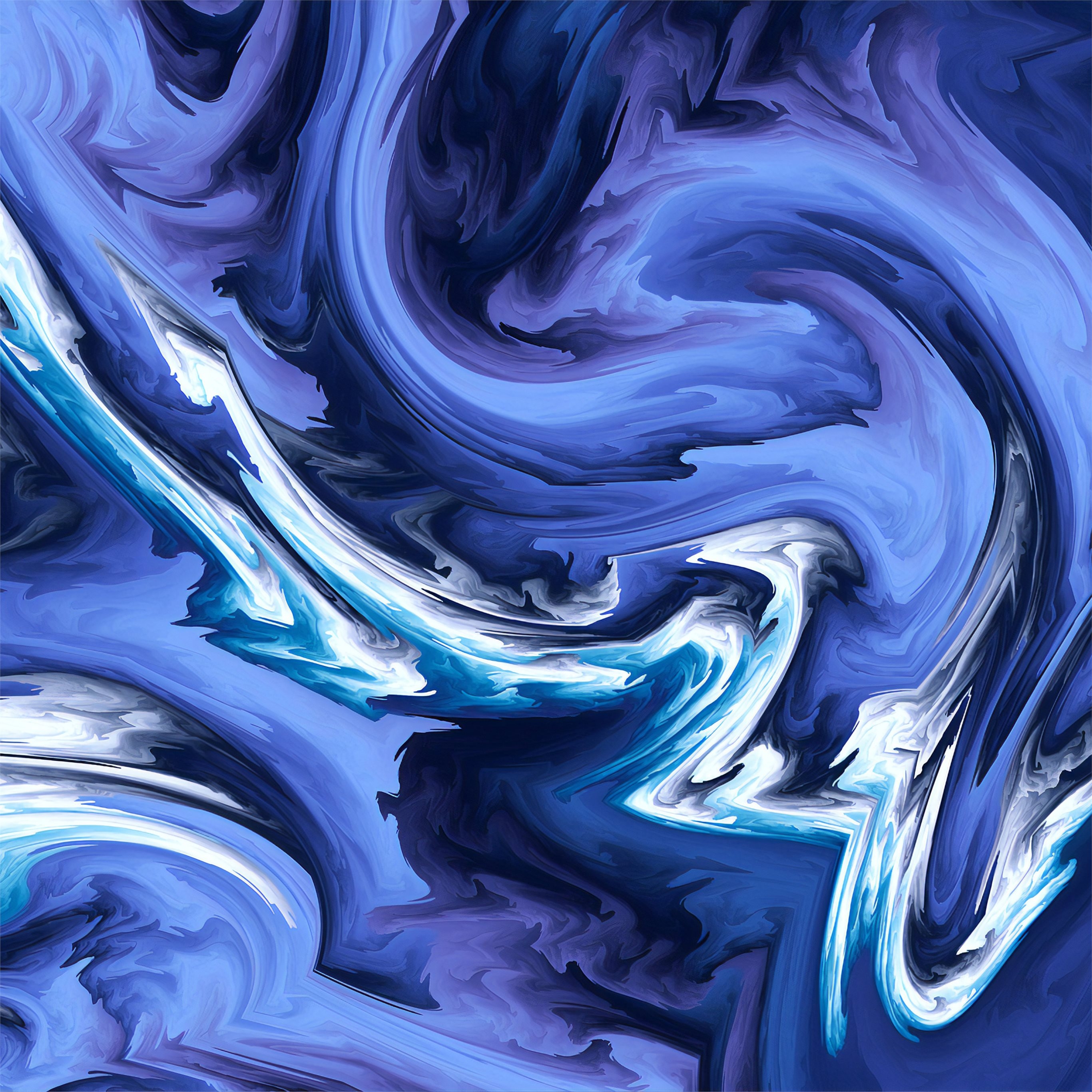 2740x2740 blue agate 4k iPad Air Wallpaper Free Download, Phone