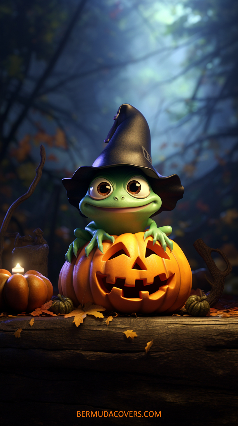 820x1460 Hop Into The Halloween Spirit Facebook Cover & Phone Wallpaper, Phone