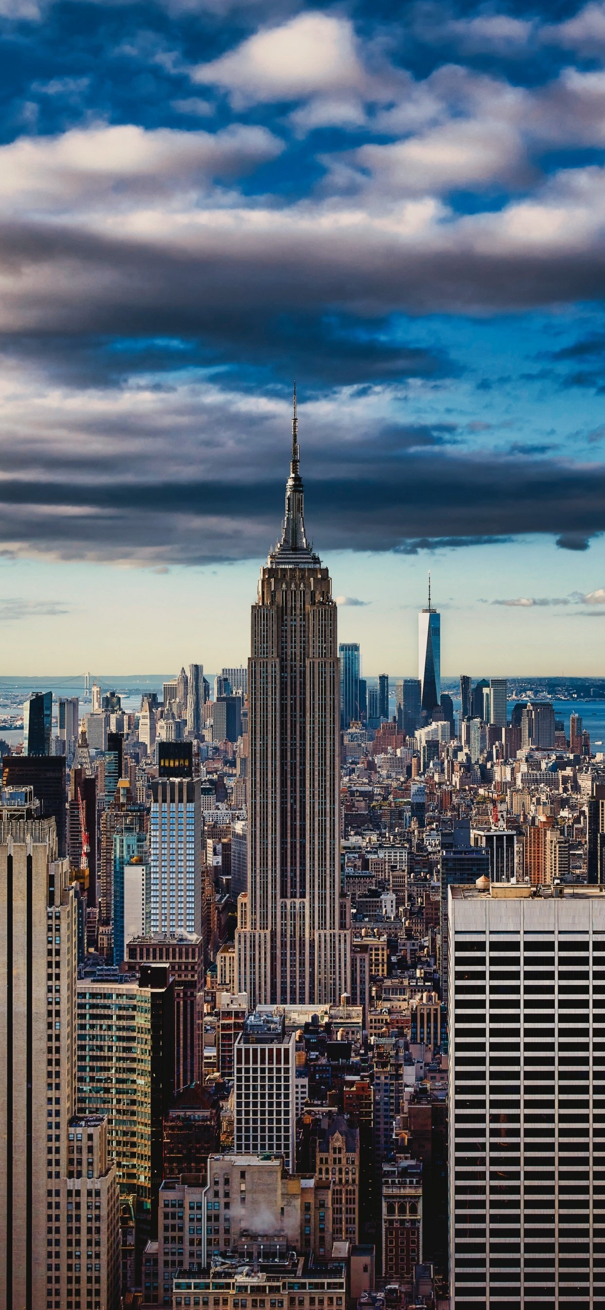 1250x2690 Empire State Building Wallpaper 4K, New York City, Skyline, World, Phone