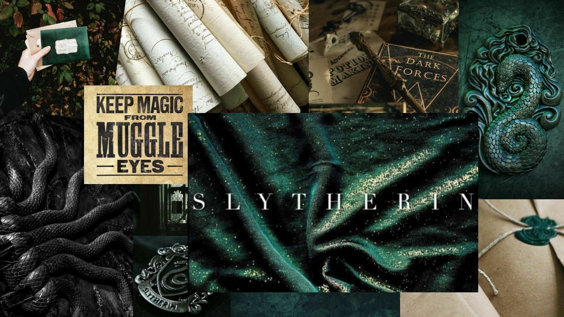 1920x1080 Slytherin backdrop for laptop, Desktop