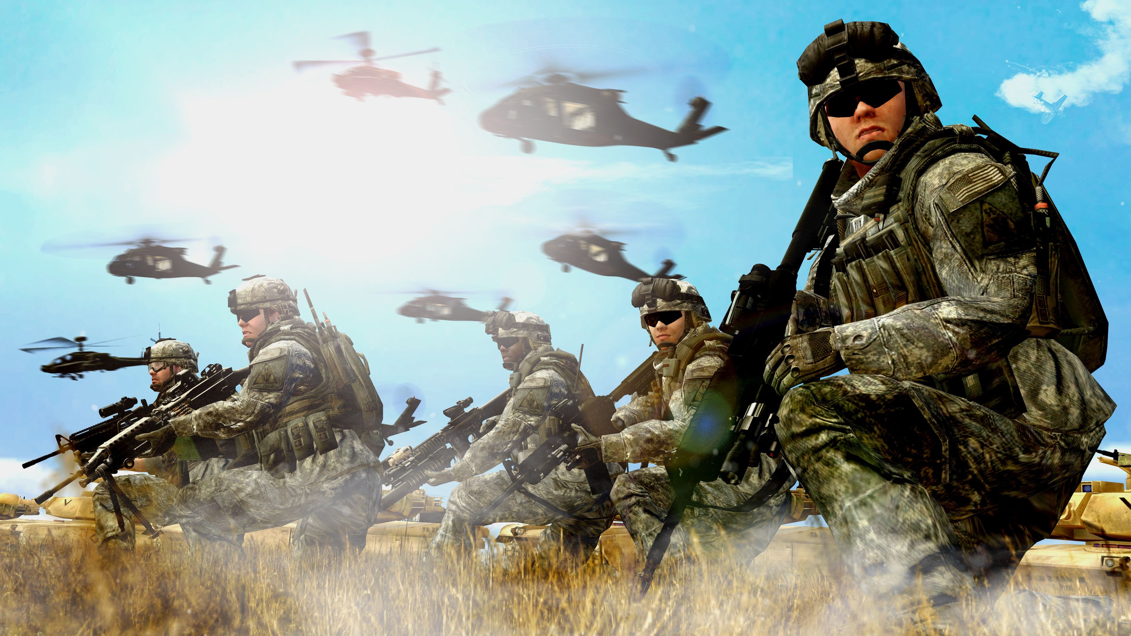 3840x2160 Army Rangers Wallpaper, Desktop