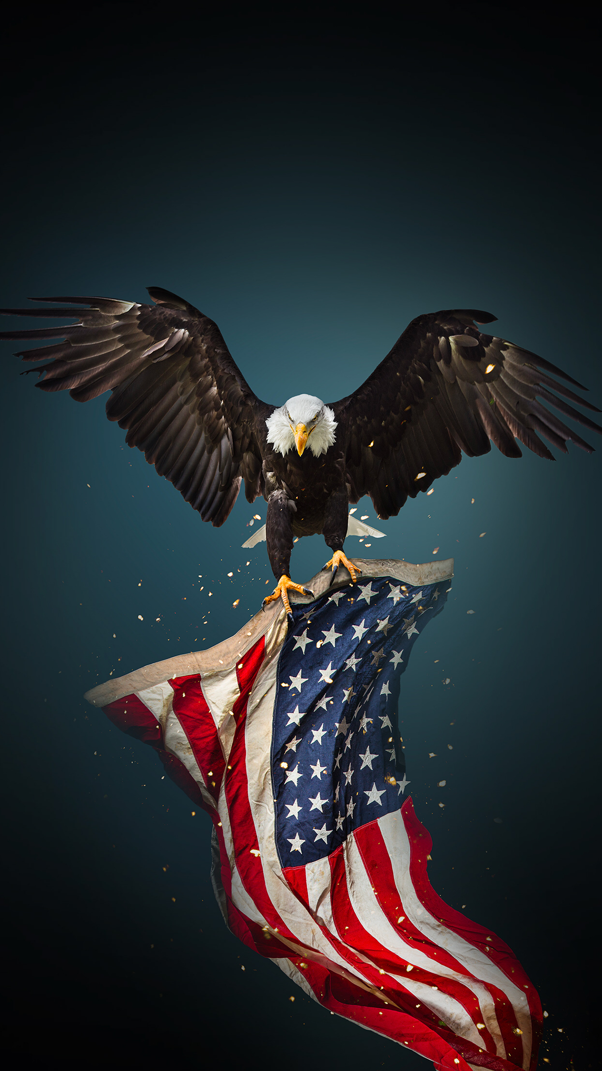 1250x2210 Cool USA Flag Eagle Wallpaper Free Cool USA Flag Eagle Background, Phone