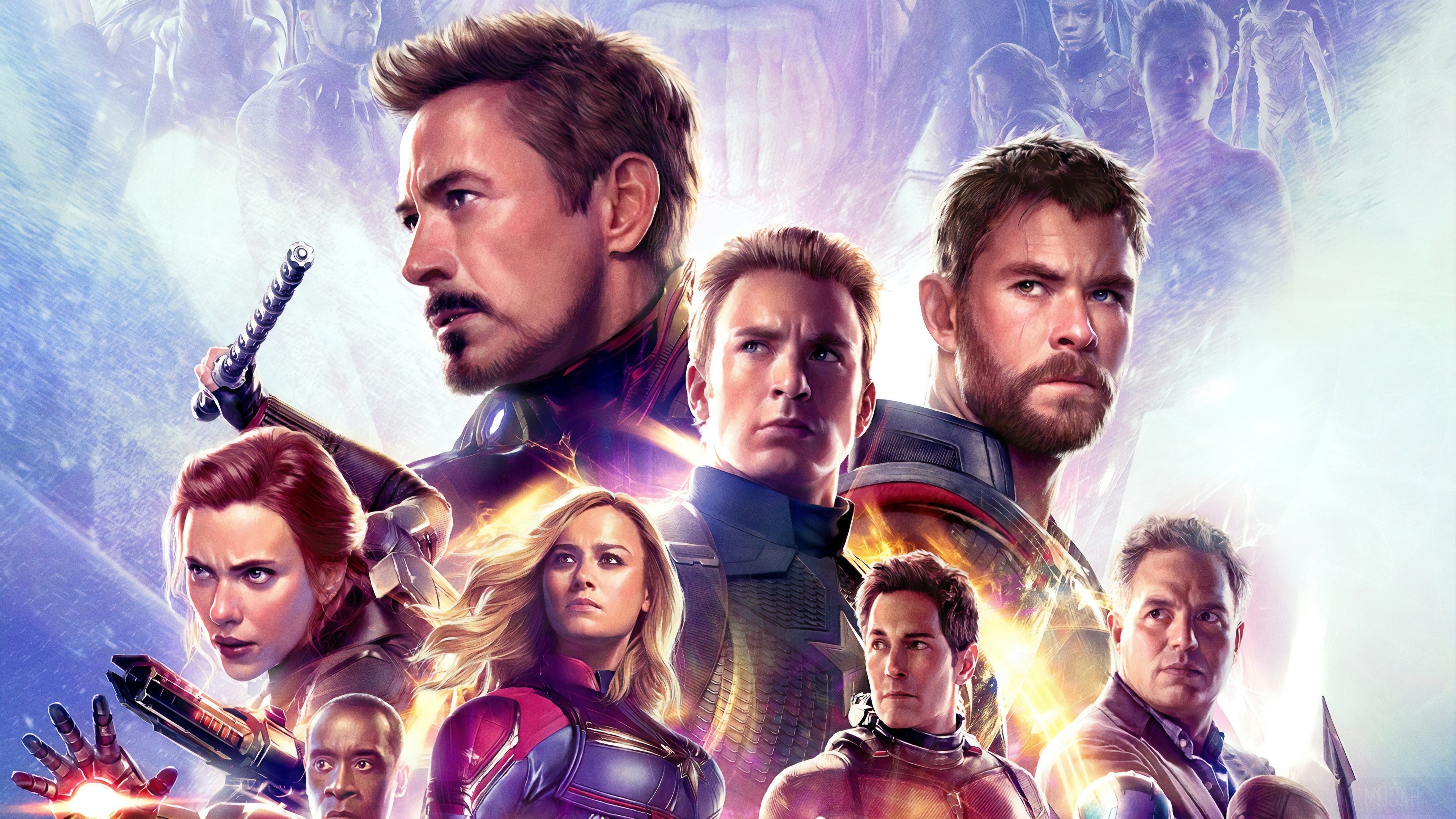 3840x2160 Ant Man, Avengers EndGame, Black Widow, Brie Larson, Bruce Banner, Captain America, Captain Marvel, Carol Danvers, Chris Evans, Chris Hemsworth, Don Cheadle, Mark Ruffalo, Natasha Romanoff, Paul Rudd, Scarlett Johansson, Scott Lang, Desktop