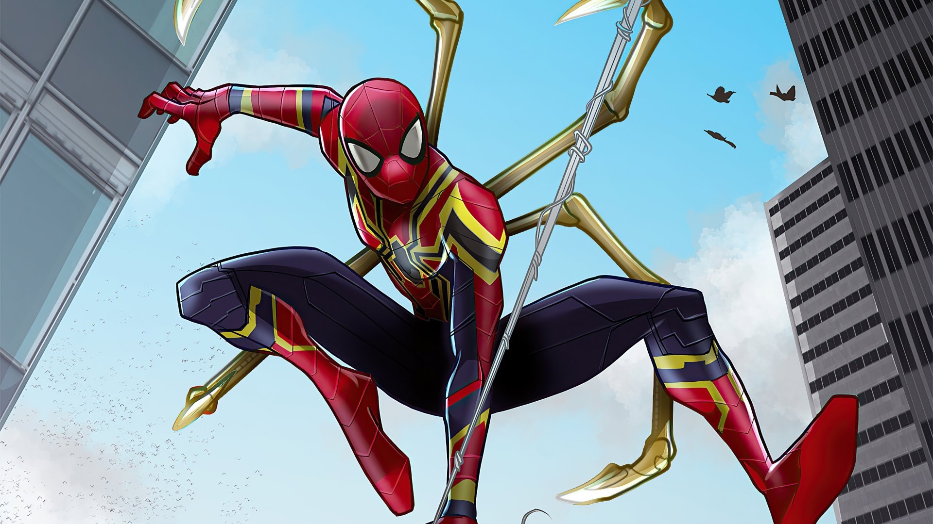 1920x1080 Download Iron Spider Comic Spider Man, Desktop