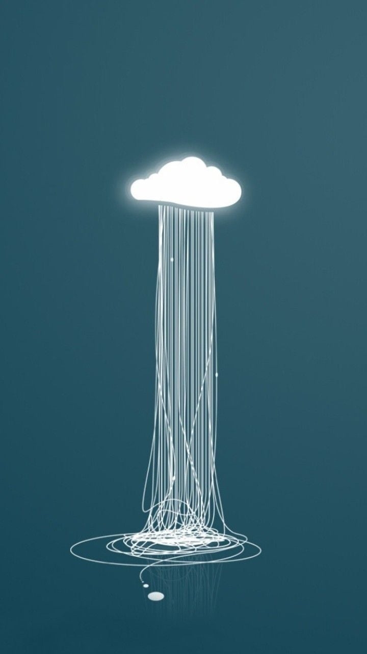 720x1280 Electric Cloud 4K Mobile Minimalist Wallpaper, Phone