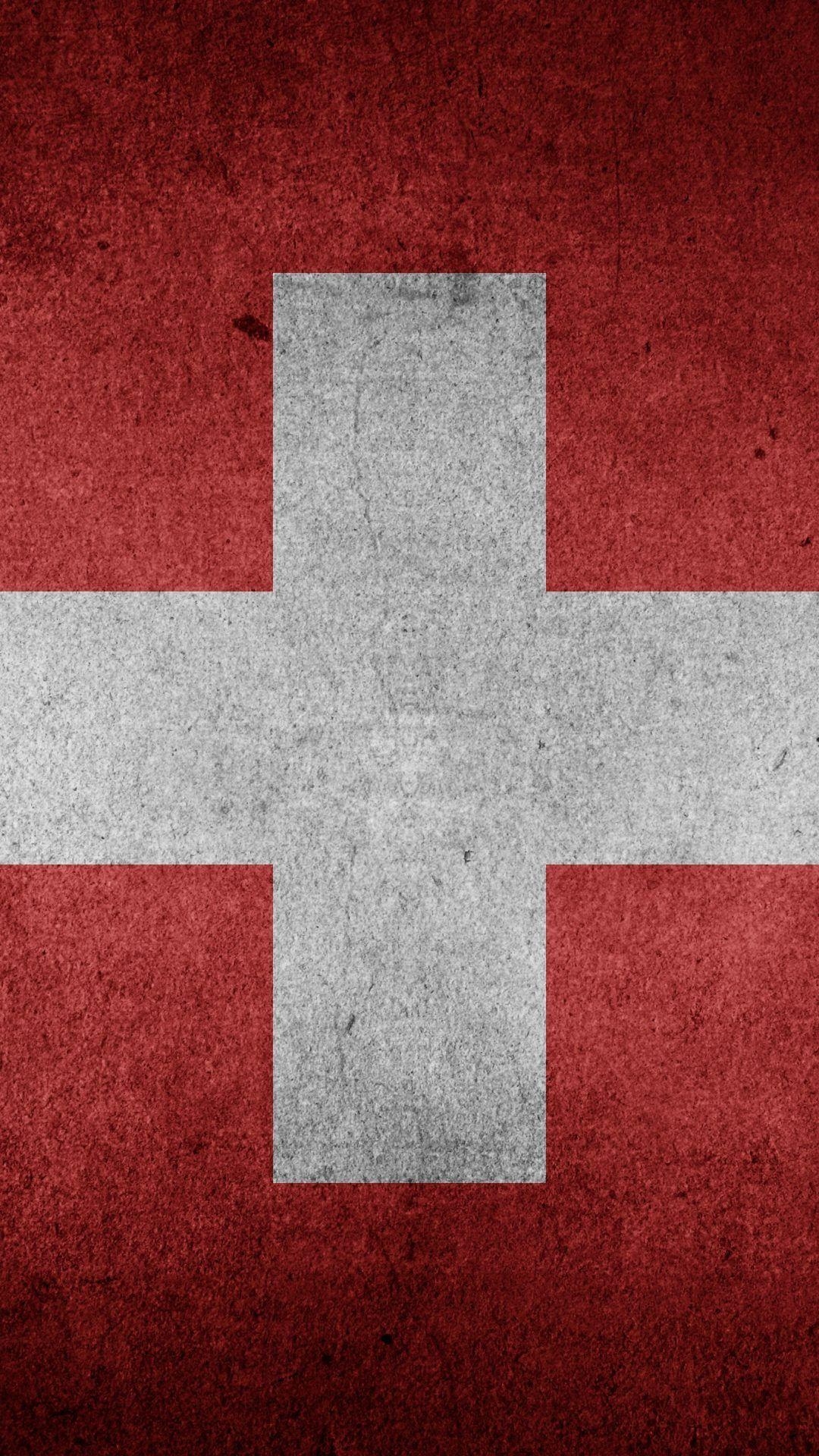 1080x1920 The flag of Switzerland (Grunge) HD Wallpaper, Phone