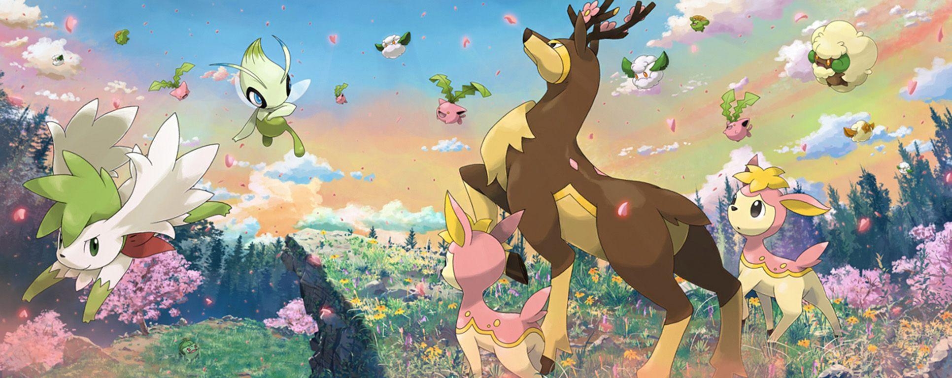 1940x770 Sawsbuck (Pokémon) HD Wallpaper and Background Image, Dual Screen